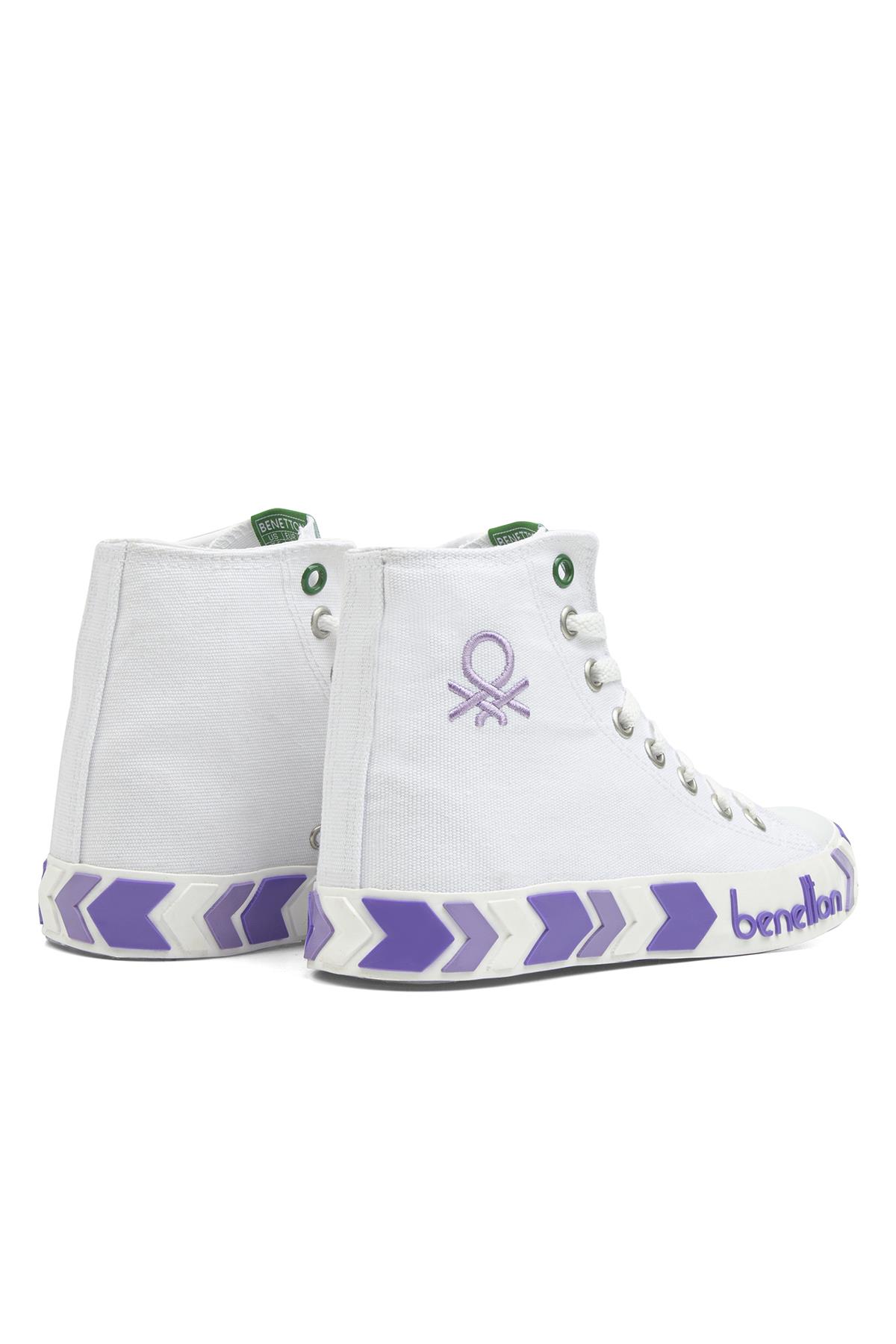 ® | BN-30634-3374 Beyaz Lila - Çocuk Spor Ayakkabı - Görsel 4