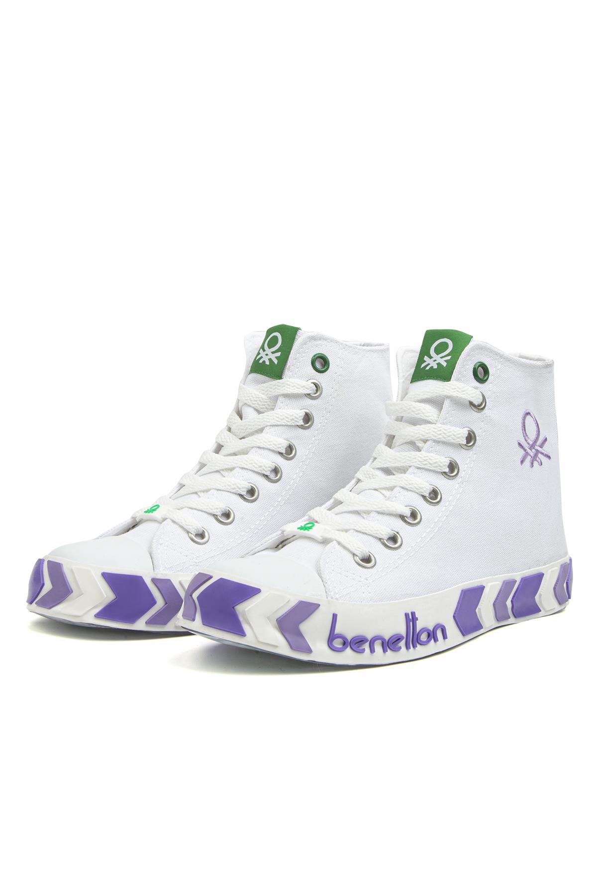 ® | BN-30634-3374 Beyaz Lila - Çocuk Spor Ayakkabı - Görsel 5