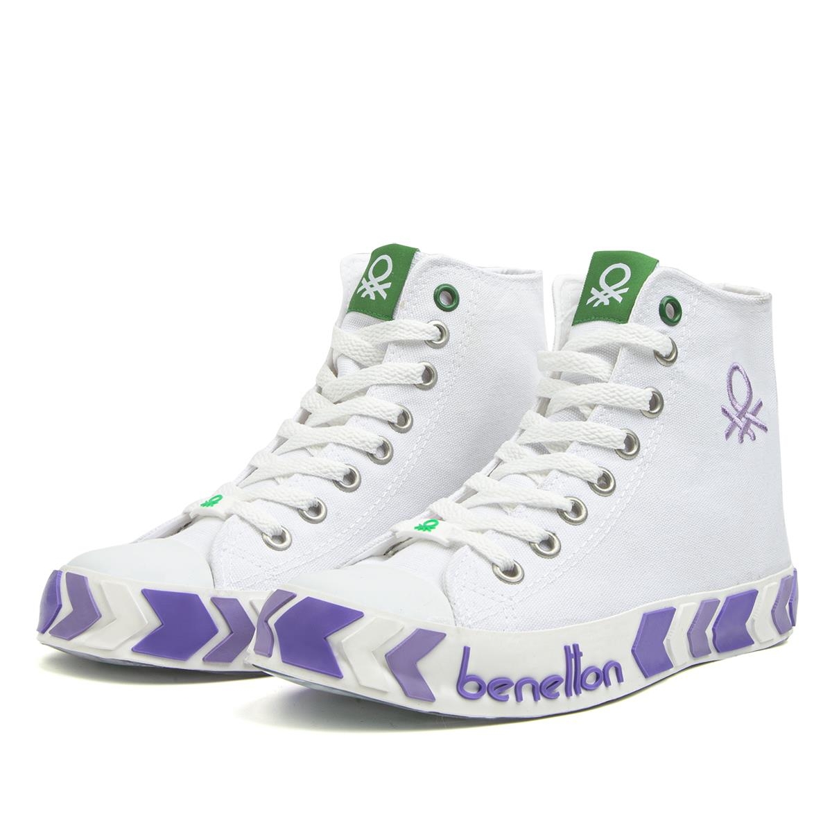 ® | BN-30634-3374 Beyaz Lila - Çocuk Spor Ayakkabı - Görsel 6