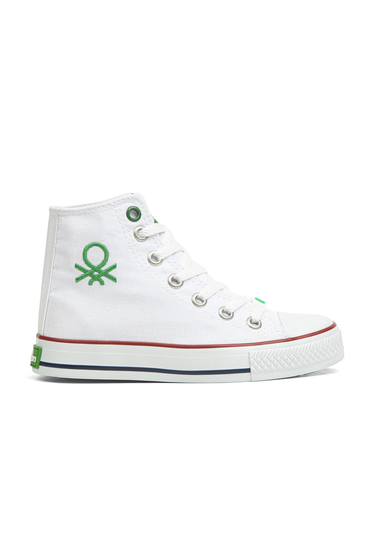 Benetton Benetton ® | BN-30686-3374 Beyaz - Çocuk Spor Ayakkabı Sneaker | Flo Beyaz - 2. görsel