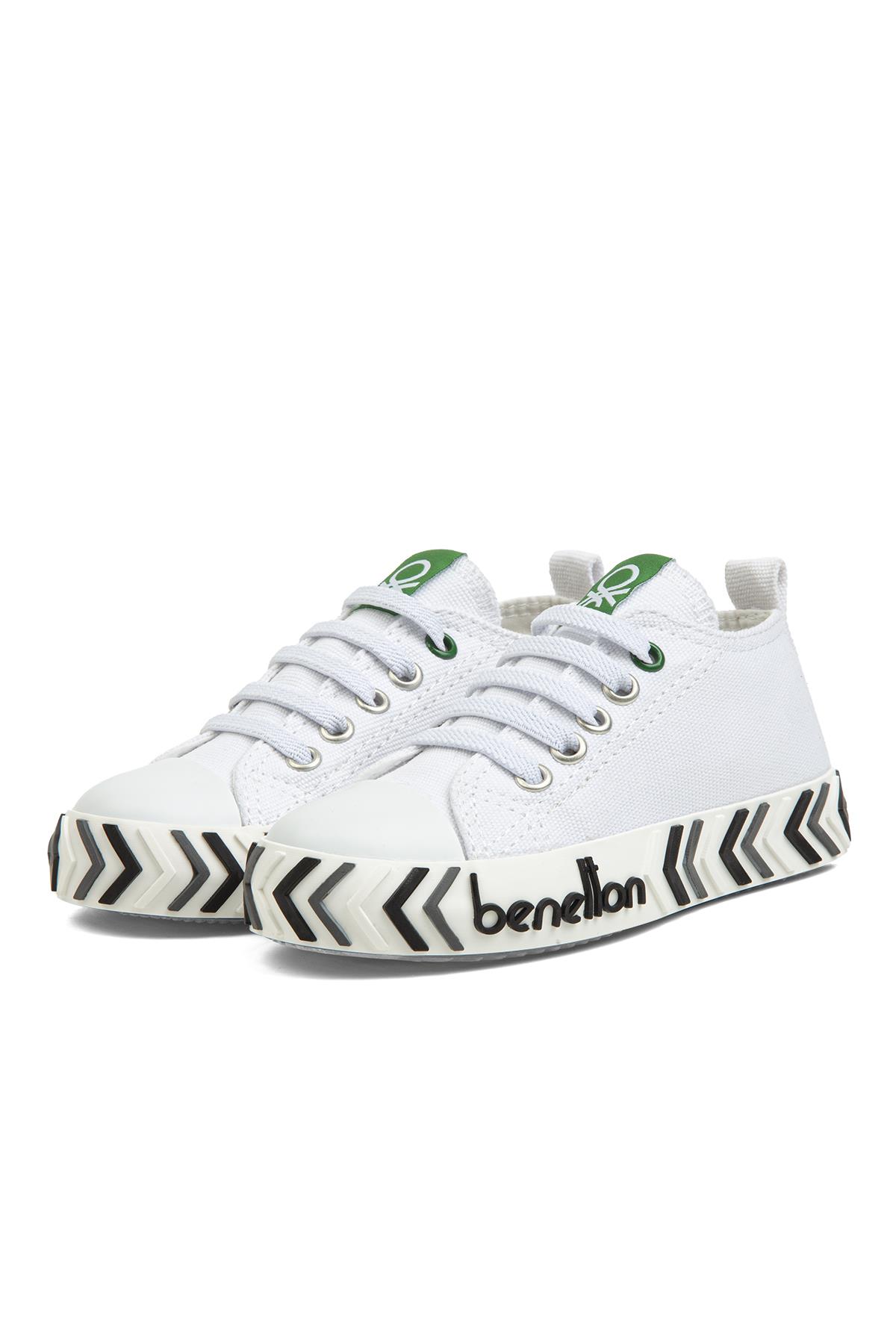 ® | BN-30641 - 3394 Beyaz Siyah - Çocuk Spor Ayakkabı - Görsel 5