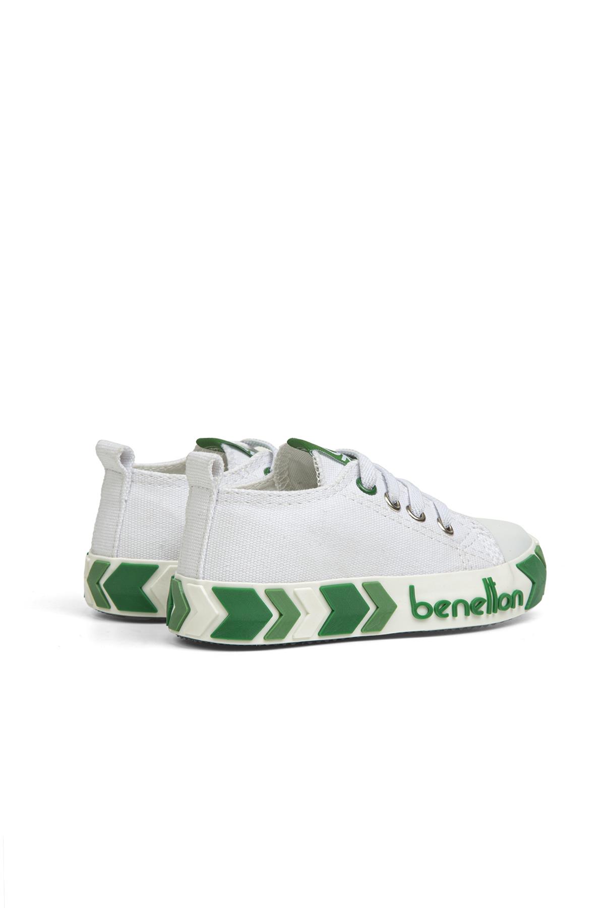 ® | BN-30642 - 3394 Beyaz Yeşil - Çocuk Sneakers - Görsel 4