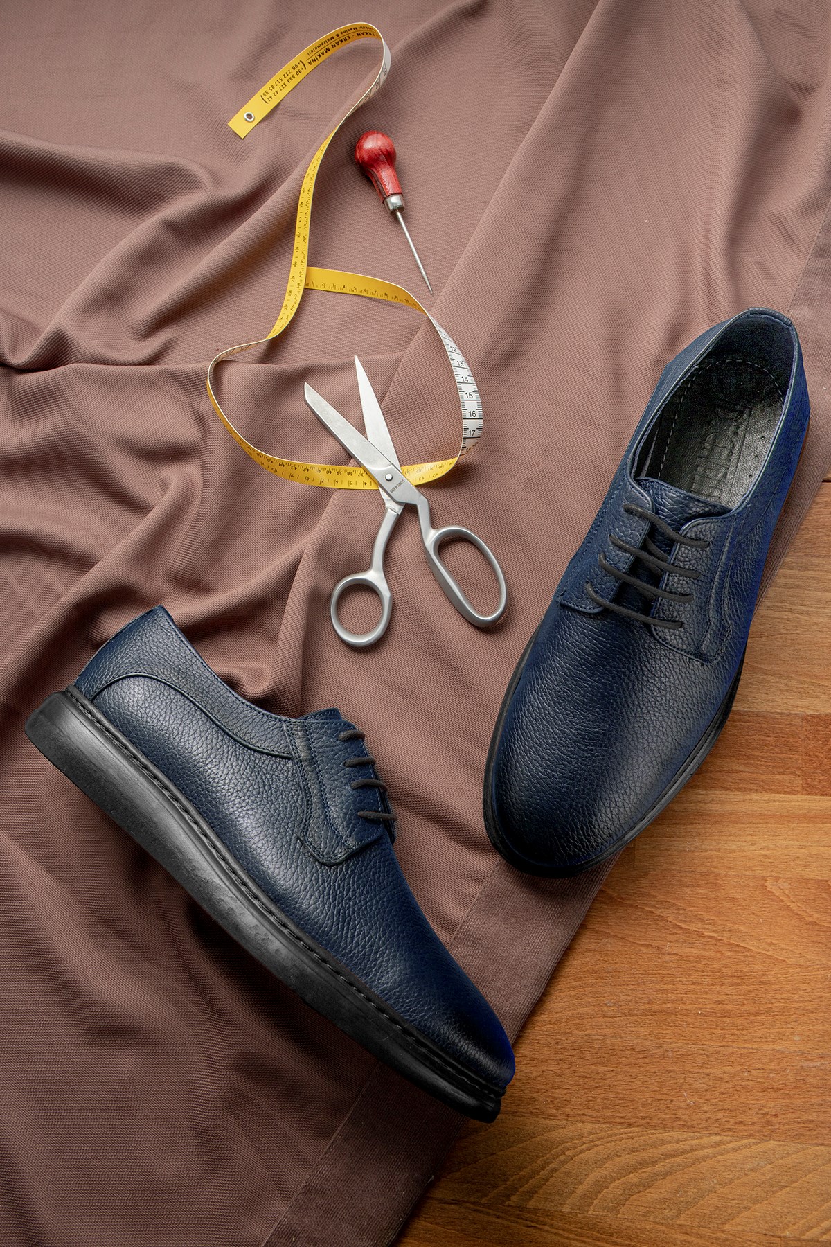 Enkel Hakiki Deri Erkek Günlük Klasik Ayakkabı, Hakiki Deri Klasik Ayakkabı, Derby Klasik - Görsel 5