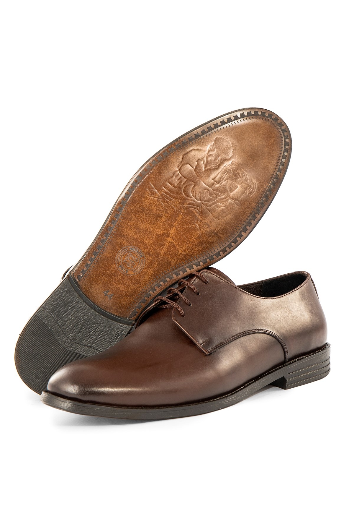 Pierro Hakiki Deri Erkek Klasik Ayakkabı, Derby Klasik Ayakkabı - Görsel 3