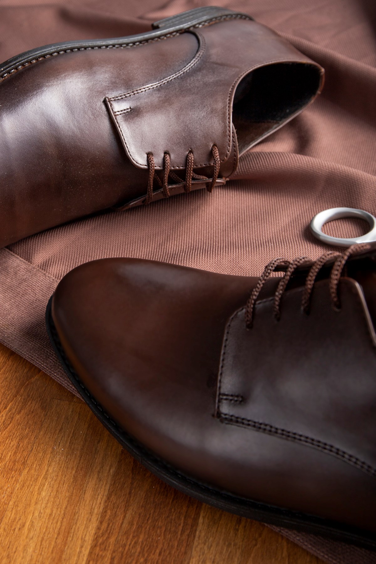 Pierro Hakiki Deri Erkek Klasik Ayakkabı, Derby Klasik Ayakkabı - Görsel 6