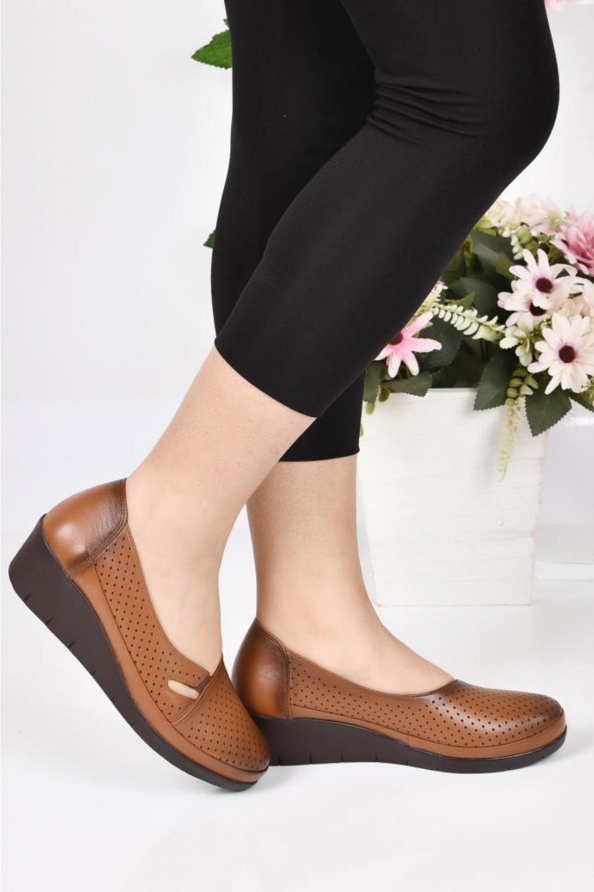 Scavia Orto 02132 Pedik Kadın Deri Günlük Ayakkabı - Görsel 3