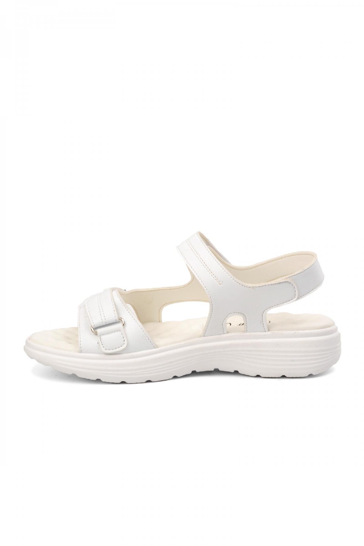 336 Beyaz Kadın Sandalet - Görsel 3