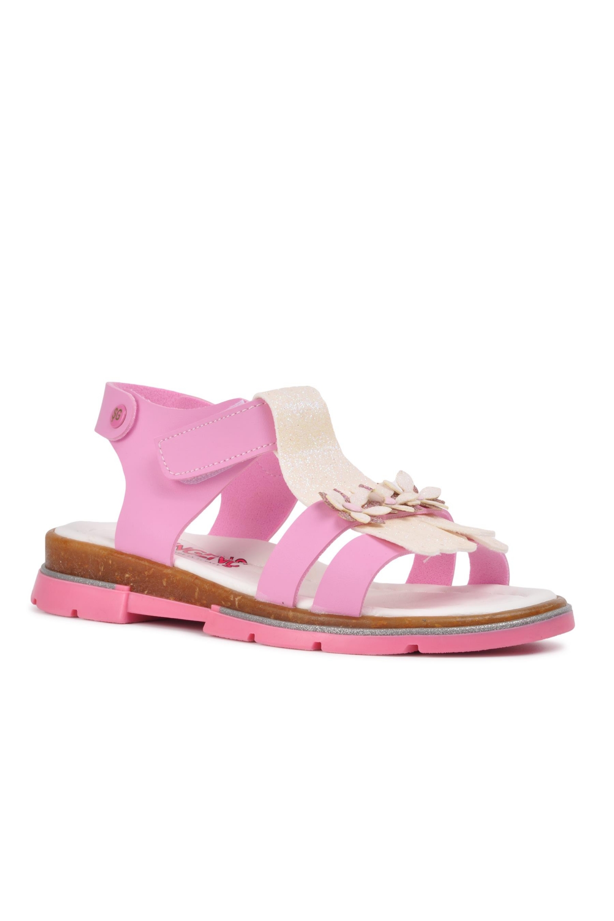 210104 Pembe-Sedef Comfort Kız Çocuk Sandalet - Görsel 4