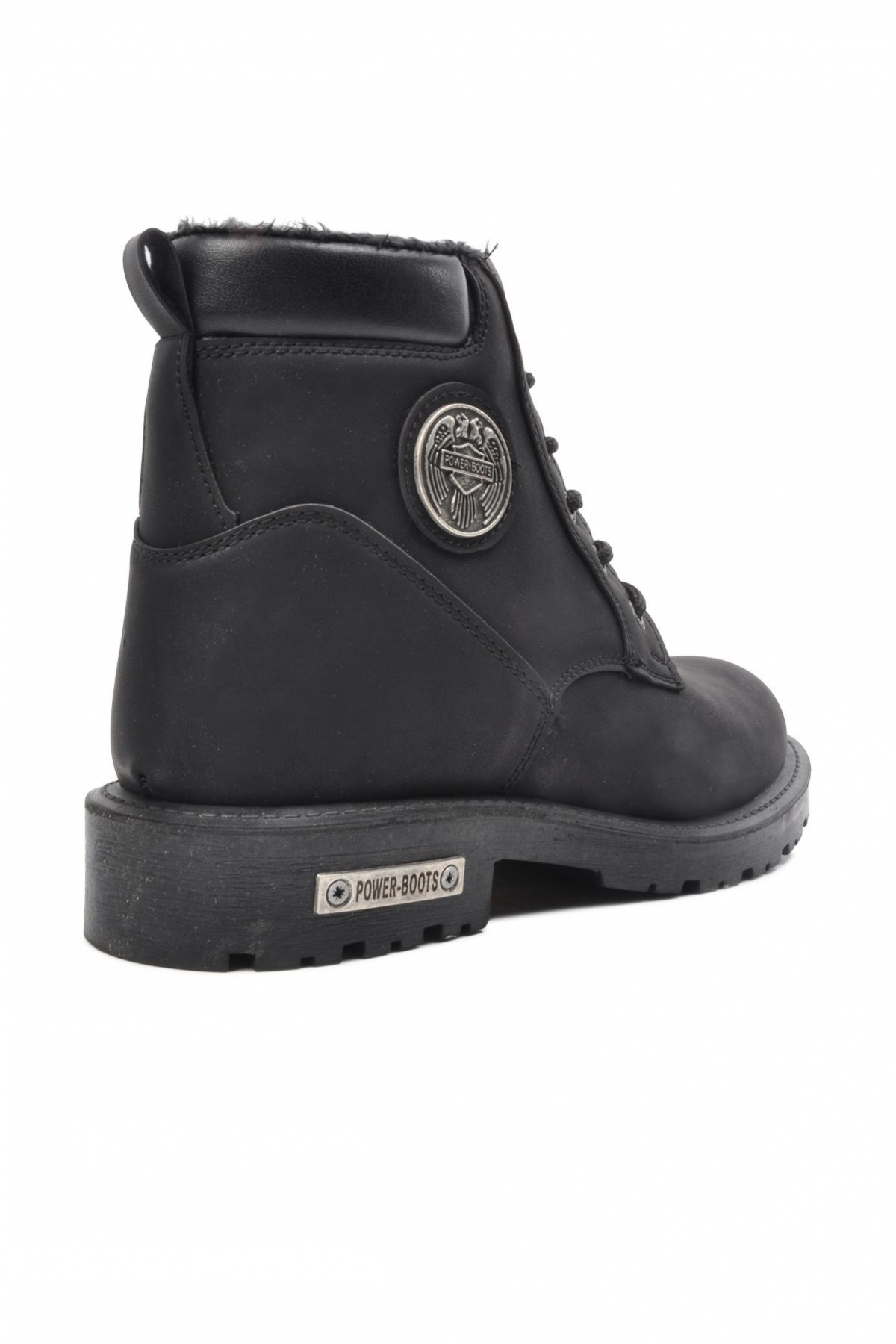 528 Siyah Fermuarlı İçi Kürklü Erkek Bot - Görsel 7