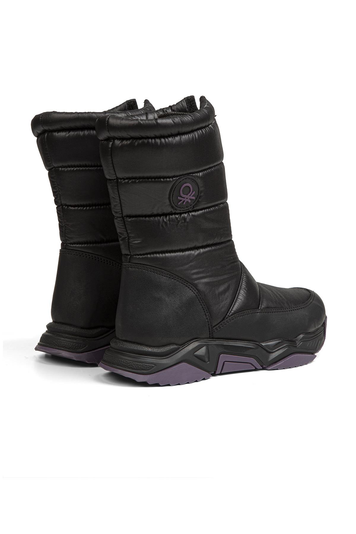 ® | BN-30401 - 3256 Siyah Mor - Çocuk Bot - Görsel 4