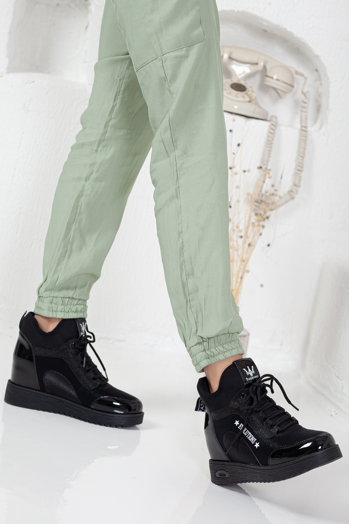 Star Evolutions Bağsız Aqua Dolgu Topuk Kadın Ayakkabı - Görsel 3