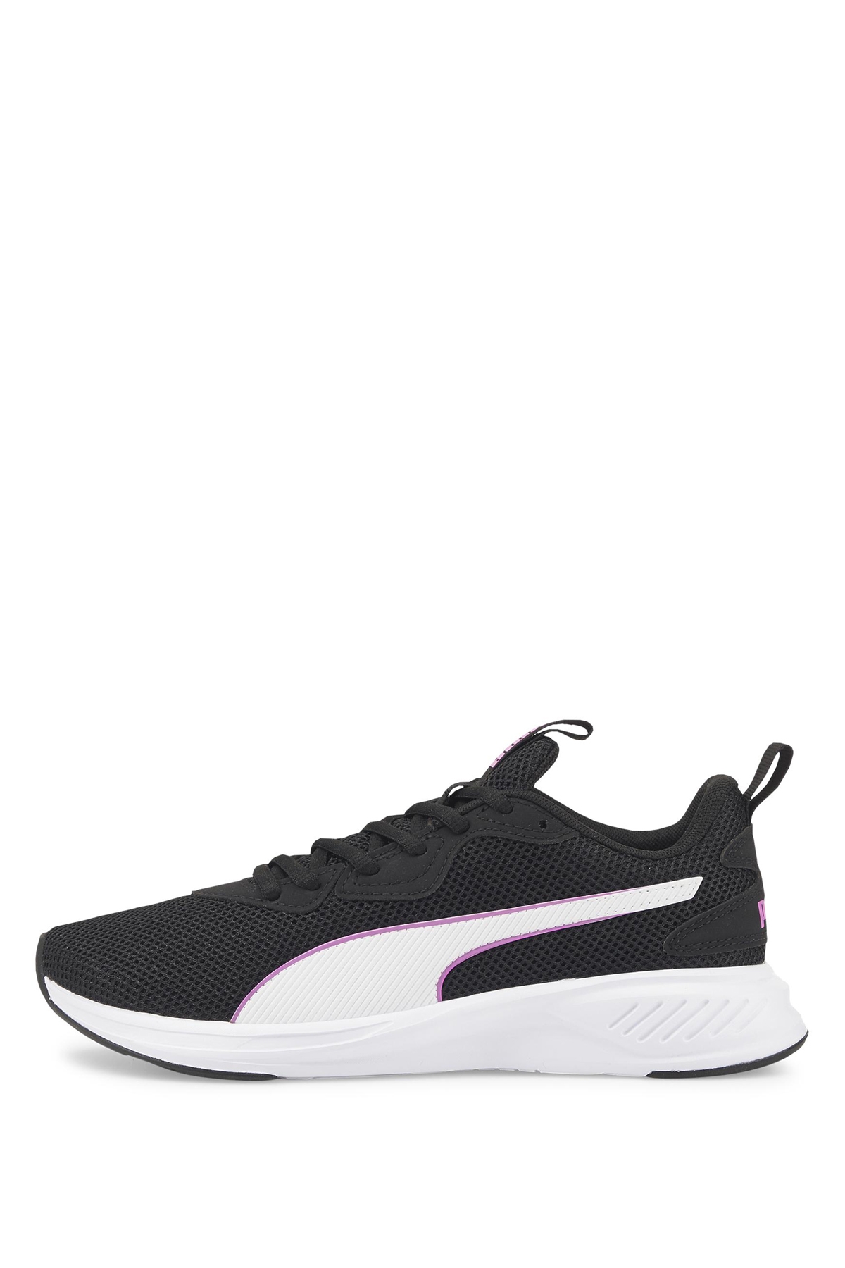 puma unisex black incinerate running shoes
