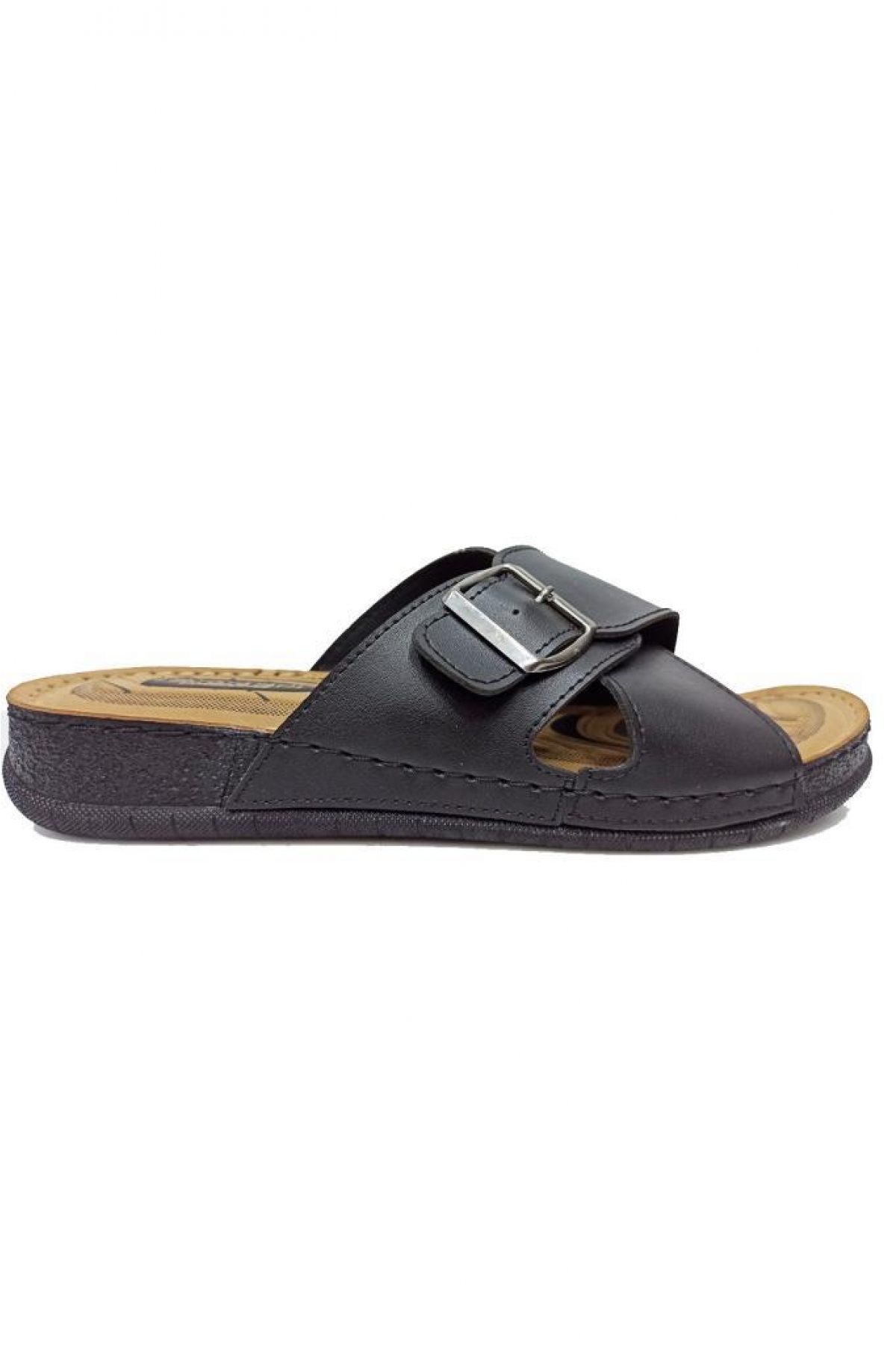 10103 Deri Anatomik Erkek Terlik - Görsel 3