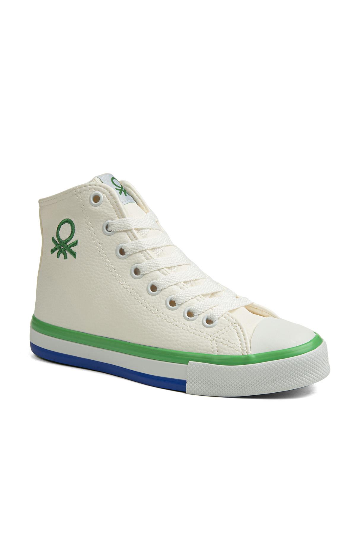 ® | BN-30726 - 3374 Beyaz Yesil - Kadın Spor Ayakkabı - Görsel 3