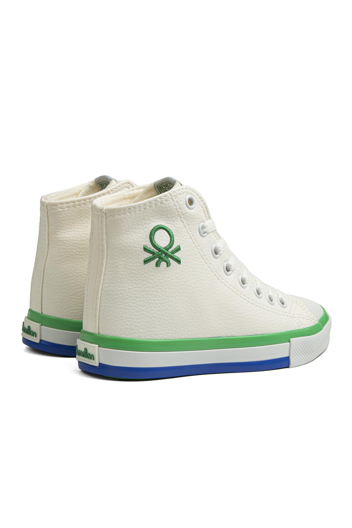 ® | BN-30726 - 3374 Beyaz Yesil - Kadın Spor Ayakkabı - Görsel 4