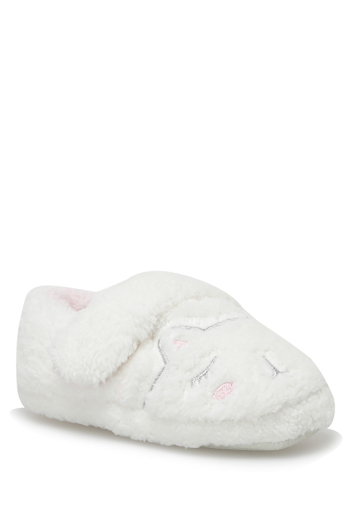 622031.P2PR Beyaz Kız Çocuk Panduf - Görsel 3