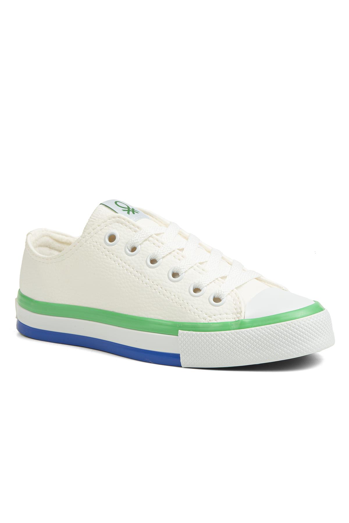 ® | BN-30725 - 3374 Beyaz Yesil - Kadın Spor Ayakkabı - Görsel 3