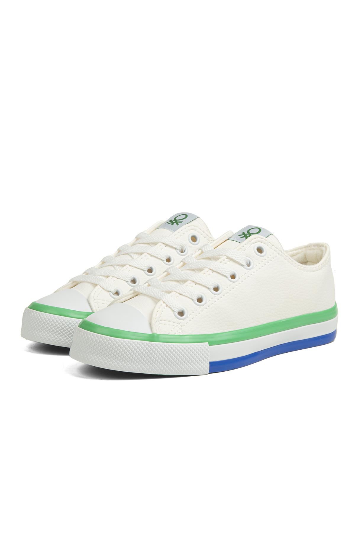 ® | BN-30725 - 3374 Beyaz Yesil - Kadın Spor Ayakkabı - Görsel 5