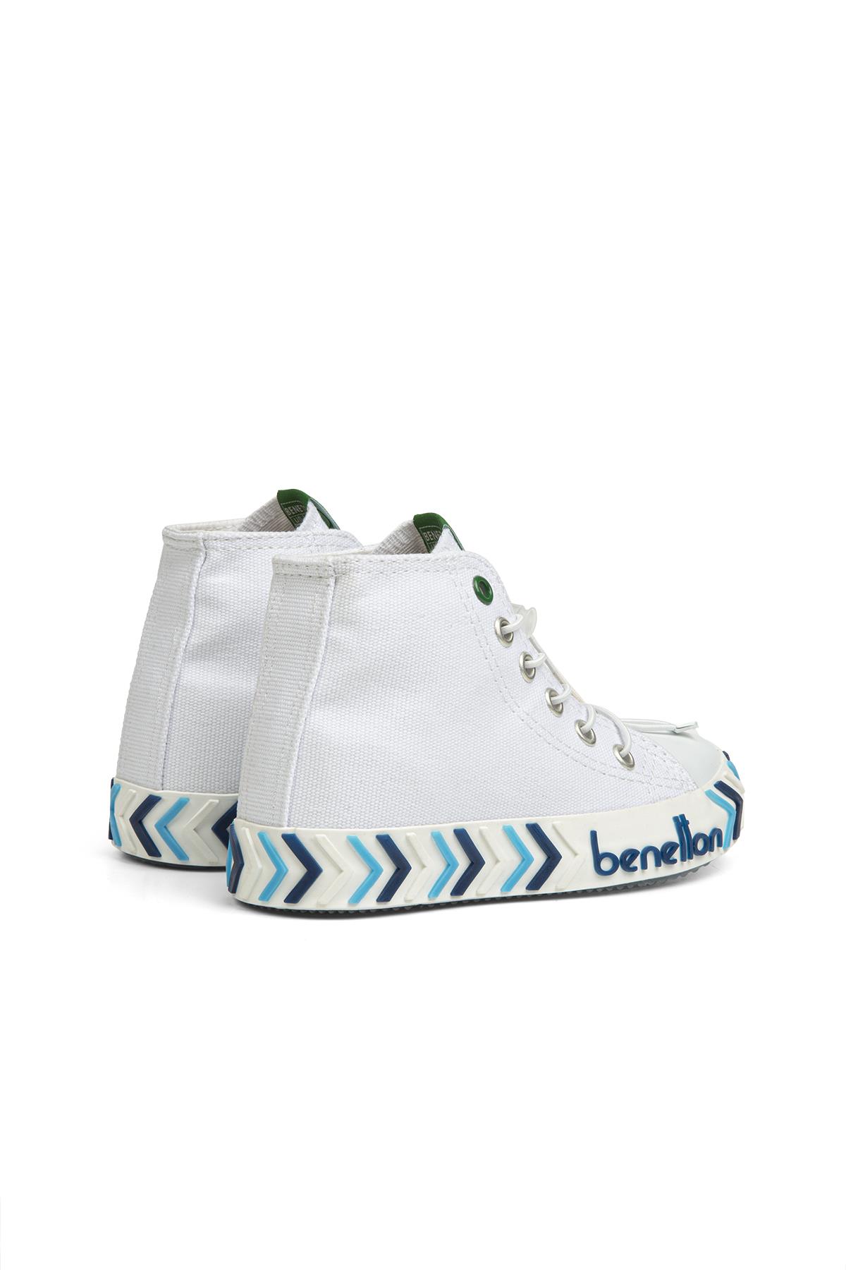 ® | BN-30645 - 3394 Beyaz Lacivert - Çocuk Spor Ayakkabı - Görsel 4