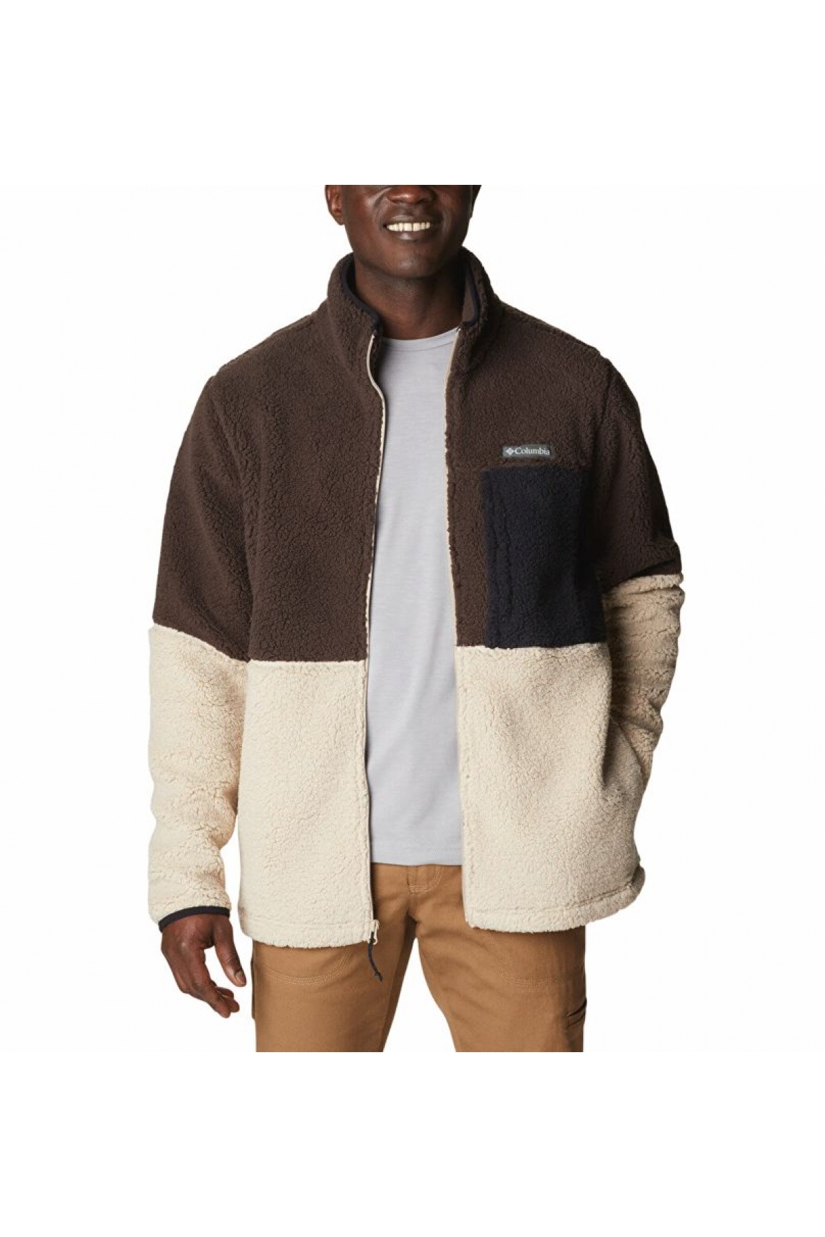 mountainside heavyweight fleece erkek polar