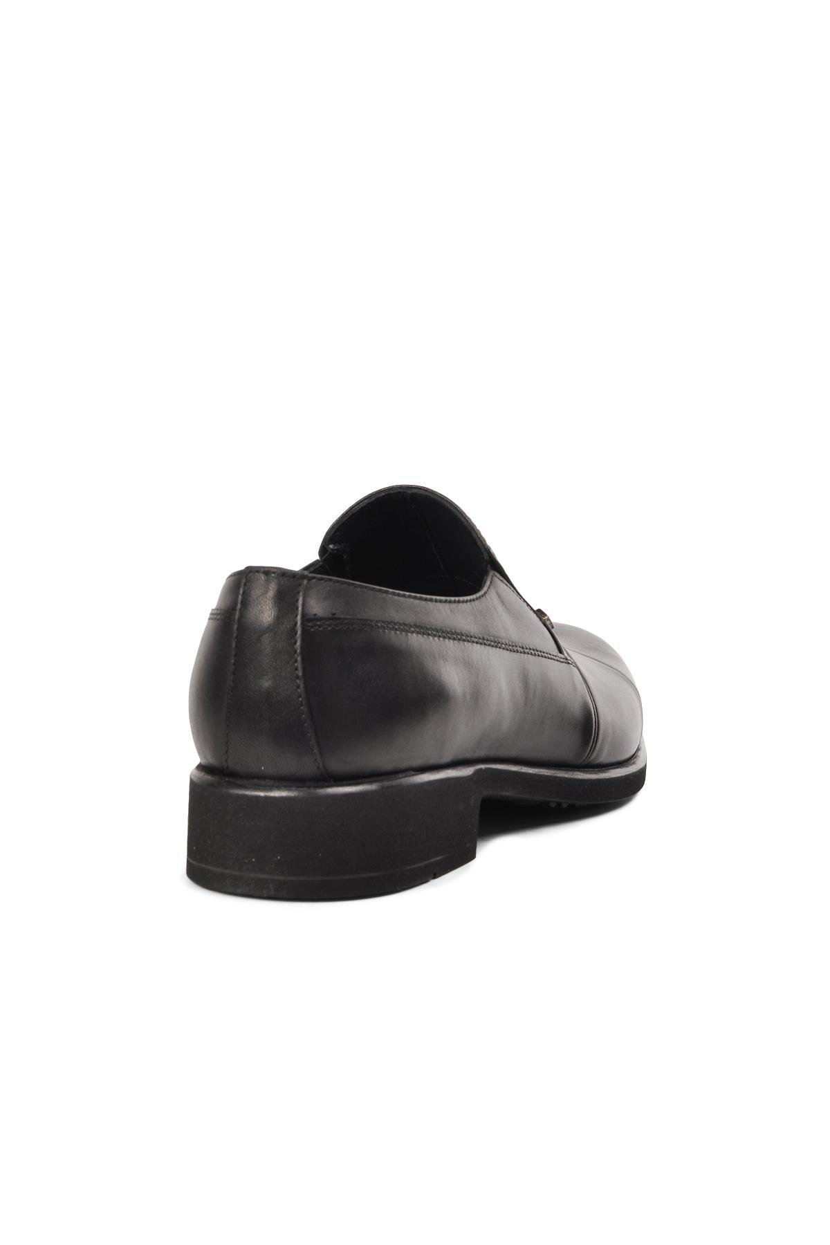 2537 Siyah Hakiki Deri Erkek Günlük Ayakkabı - Görsel 5