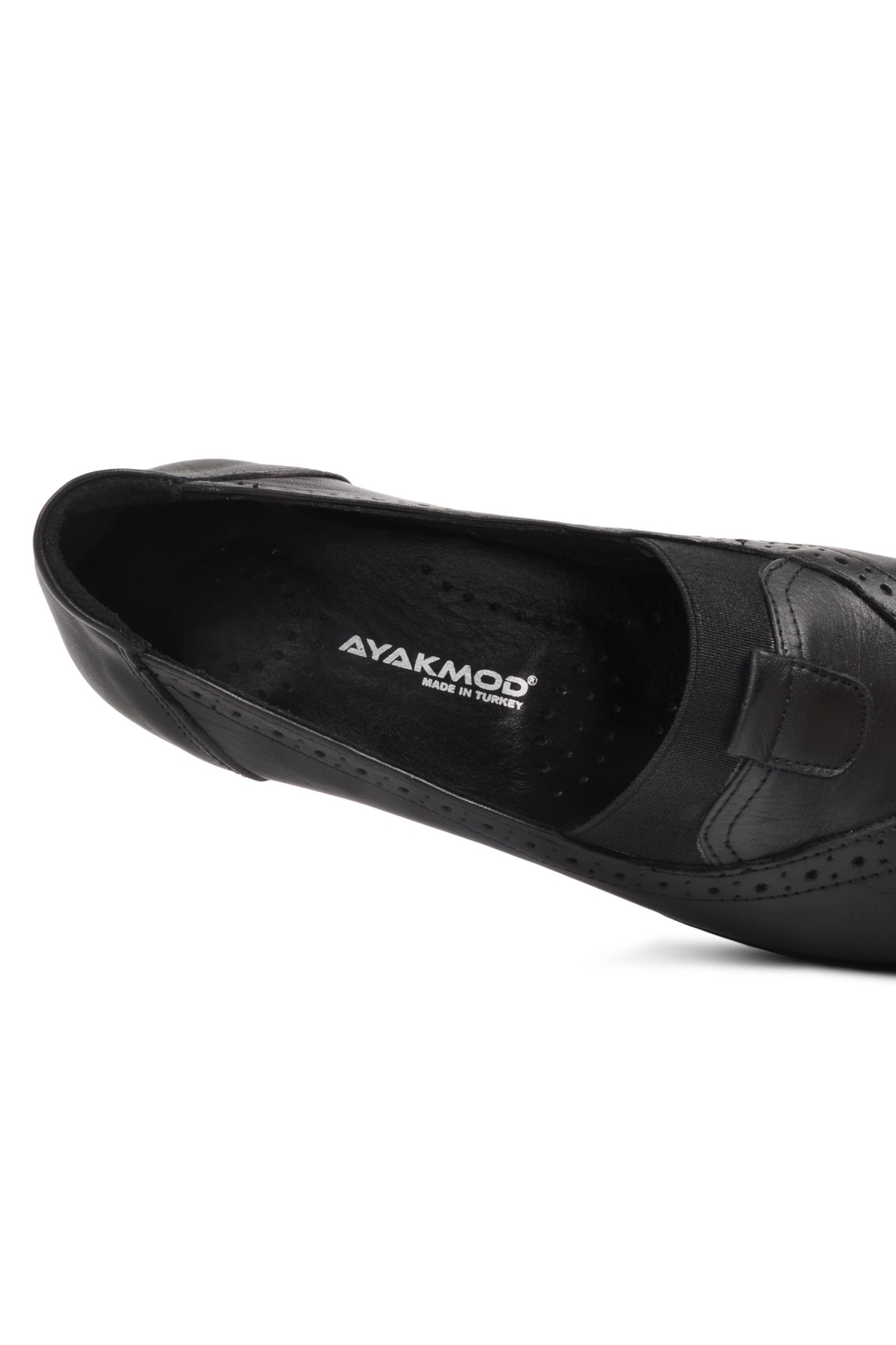 888 Siyah Kadın Hakiki Deri Günlük Ayakkabı - Görsel 6