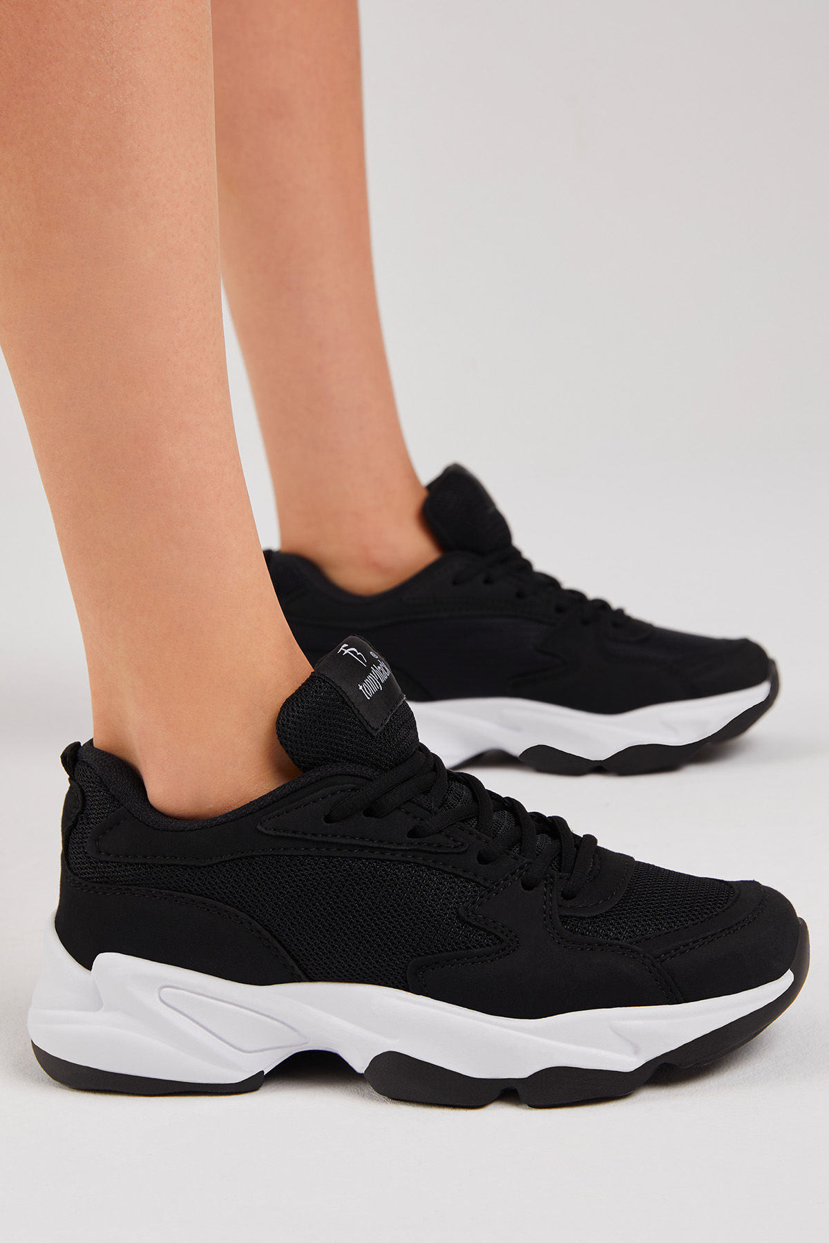 Unisex Siyah Beyaz Spor Ayakkabı Zyp - Görsel 4