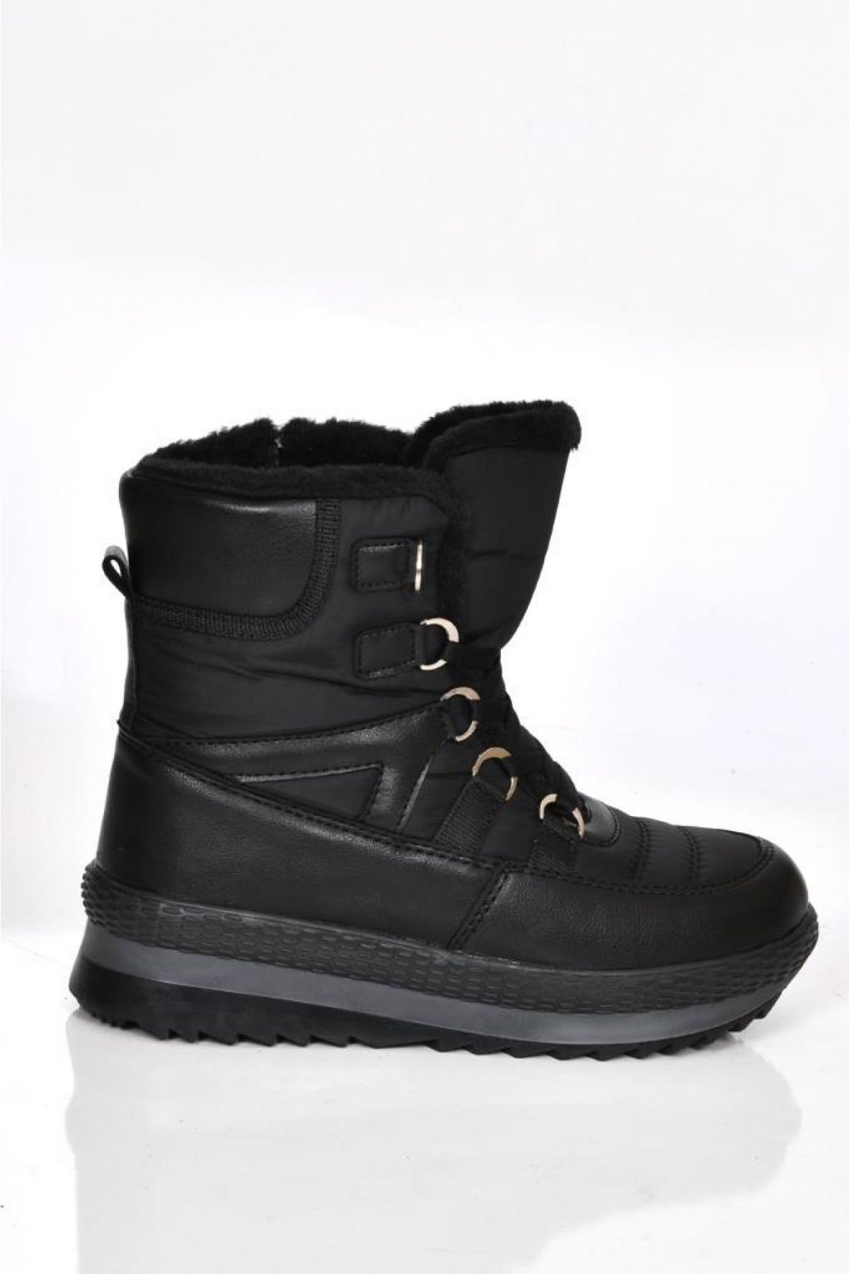 Twi̇ngo Twi̇ngo Siyah Twingo 895 Kadın Termal Kürklü Kar Bot | Flo Siyah - 4. görsel