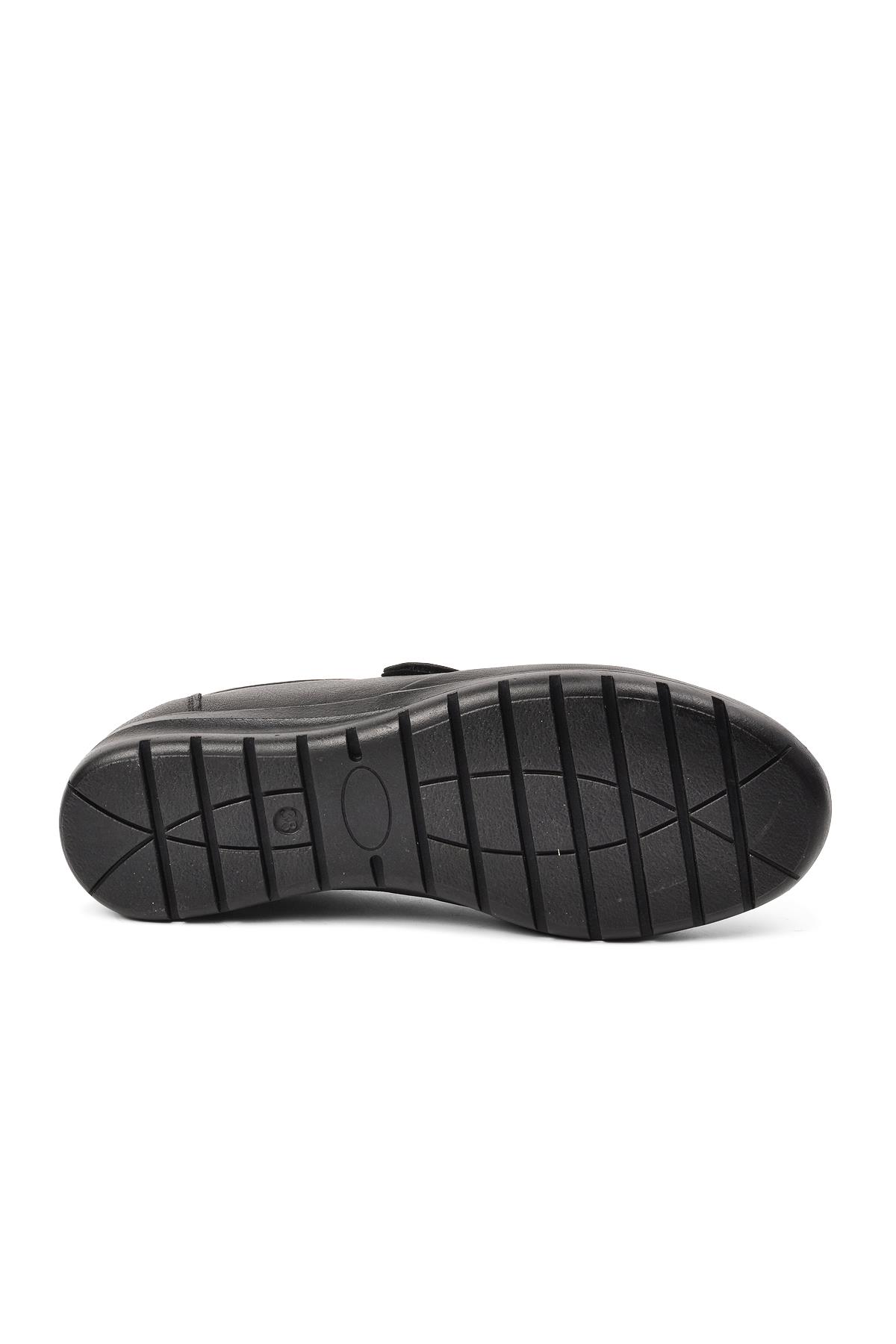 7679 Siyah Kadın Hakiki Deri Günlük Ayakkabı - Görsel 6