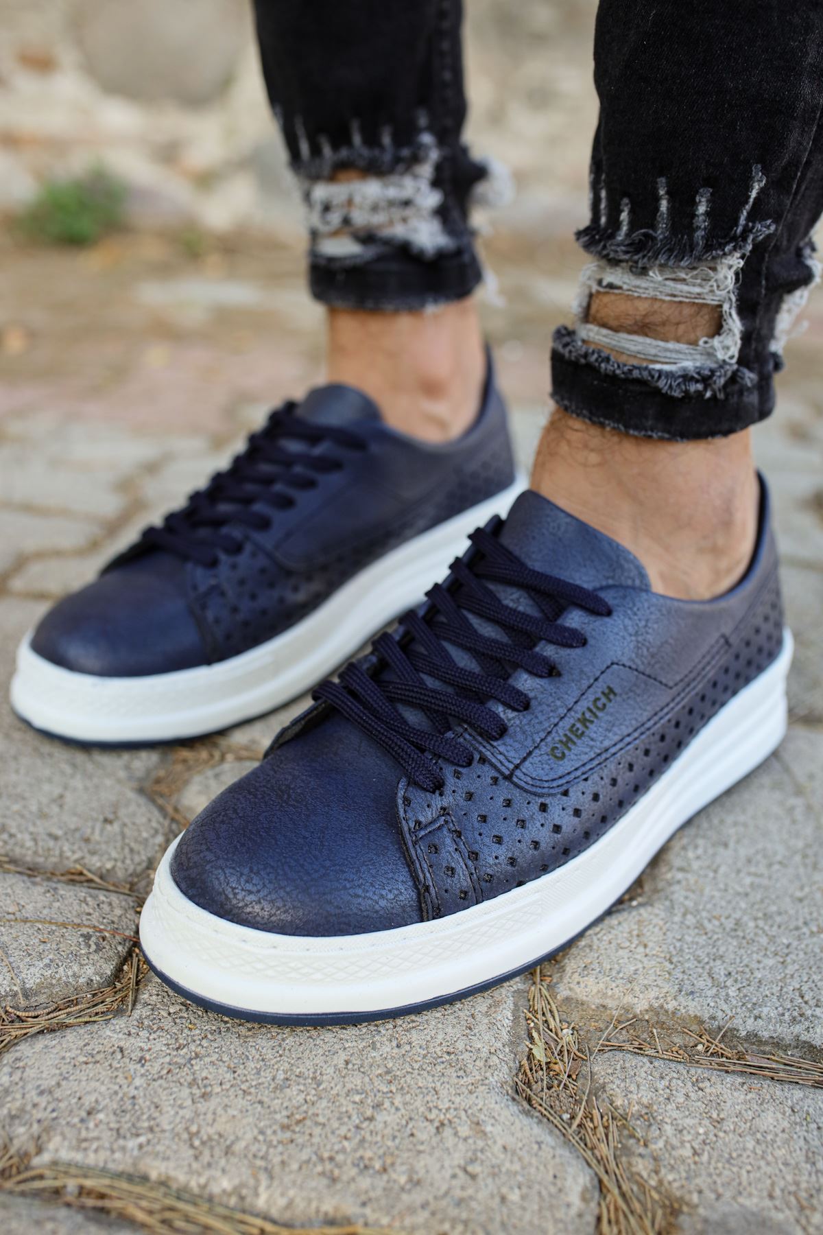 CH043 CBT Cowien Erkek Ayakkabi LACIVERT - Görsel 4