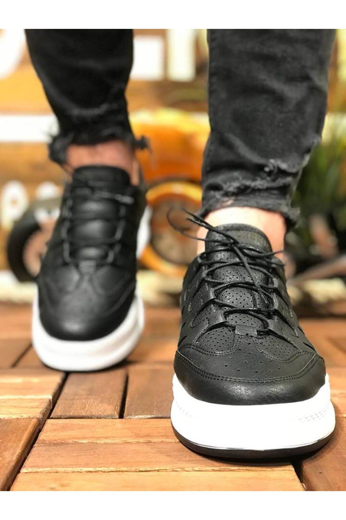 CH040 CBT C-Rey Erkek Ayakkabı SIYAH - Görsel 4