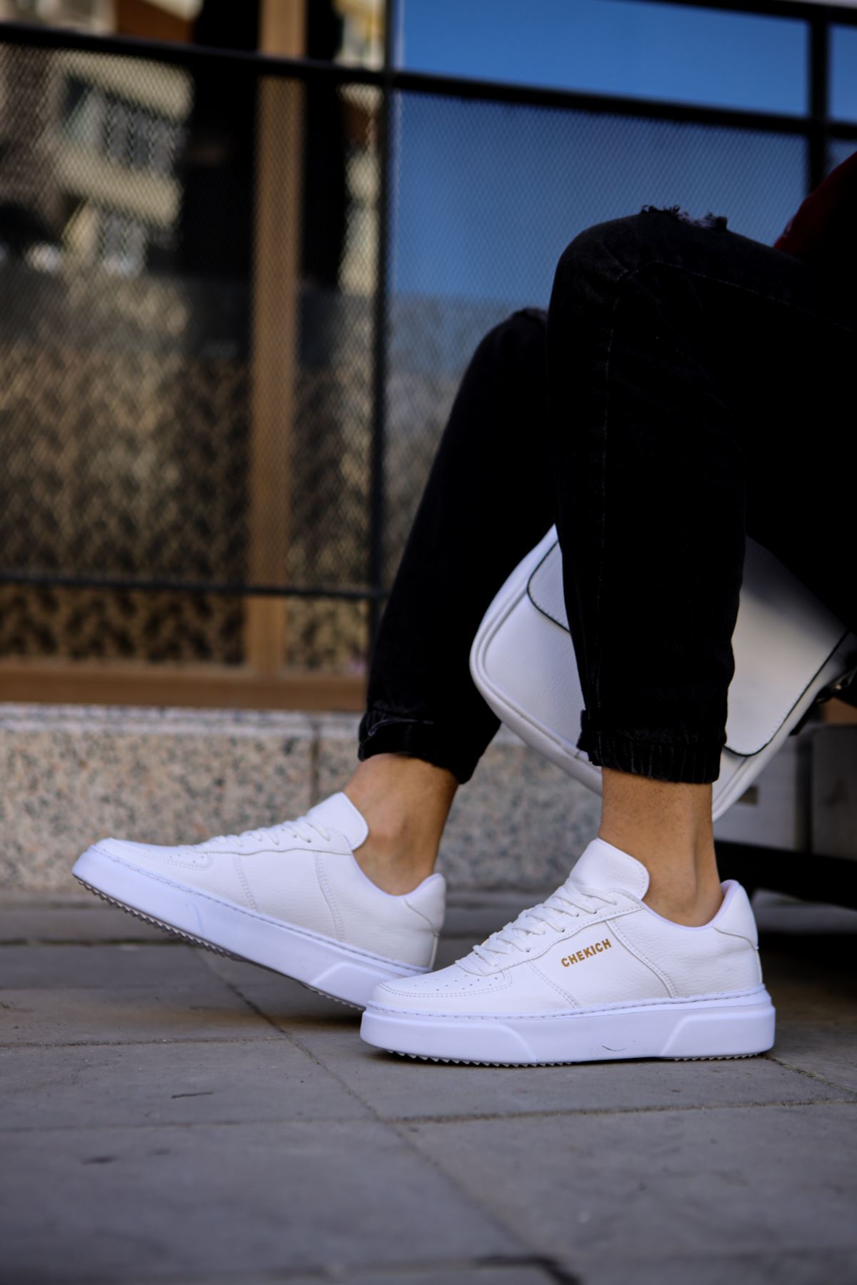 CH087 CBT Kenton Erkek Ayakkabı BEYAZ / BEYAZ - Görsel 5