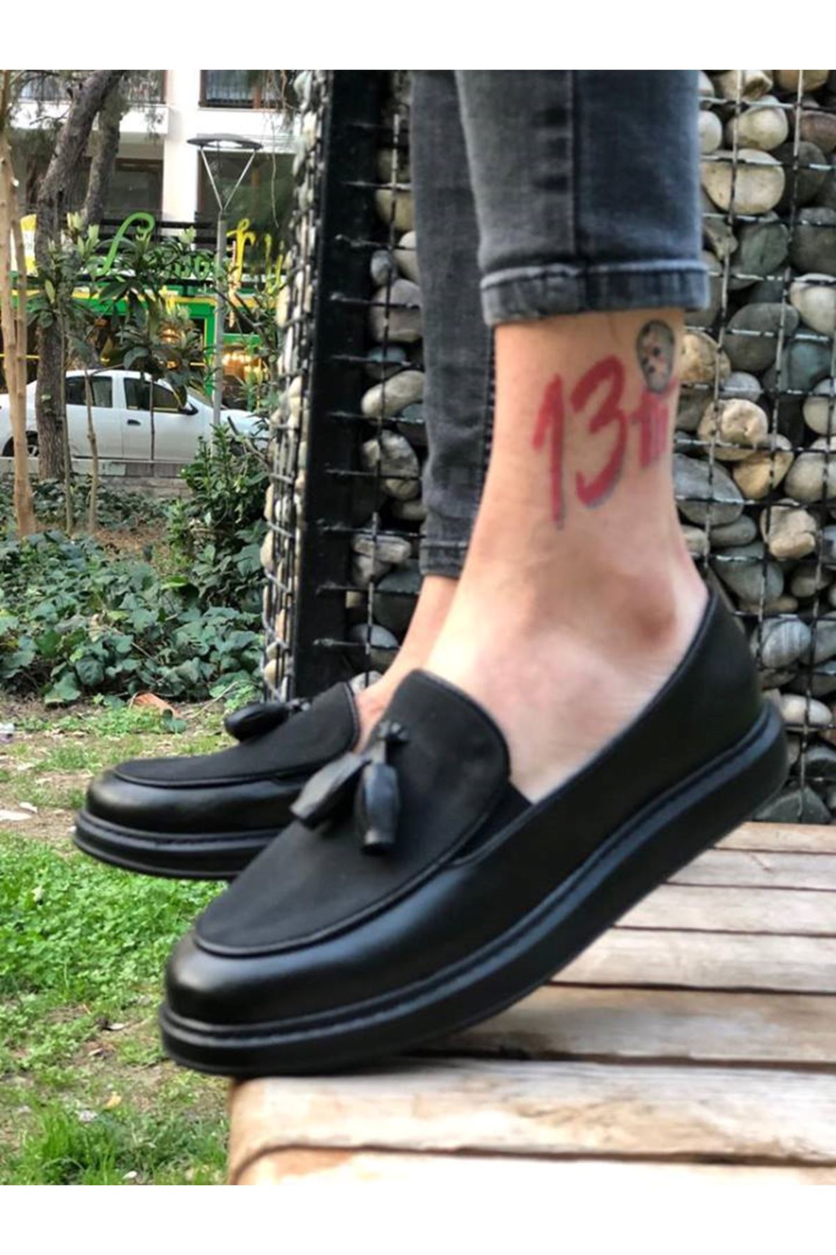 CH002 CST Loafer Pelle Erkek Ayakkabı SIYAH - Görsel 3