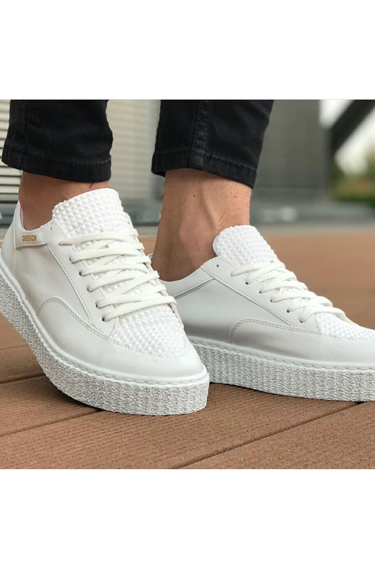 CH017 FBT Pyramid Erkek Ayakkabı BEYAZ - Görsel 4
