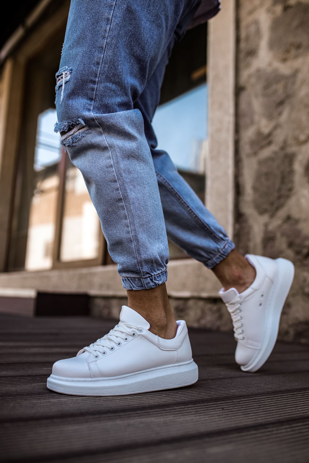 CH257 CBT Estrella Erkek Ayakkabı BEYAZ - Görsel 5