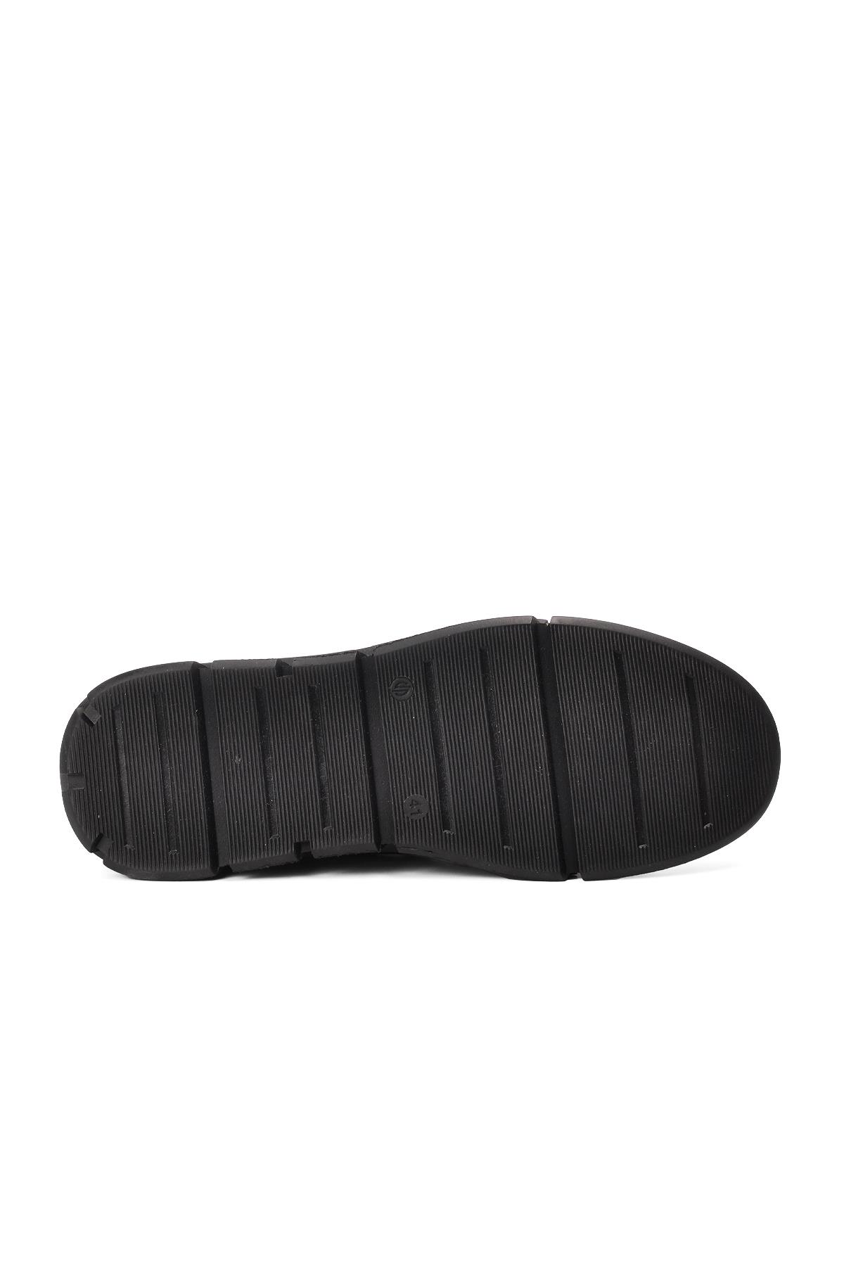 725 Siyah Hakiki Deri Erkek Bot - Görsel 6