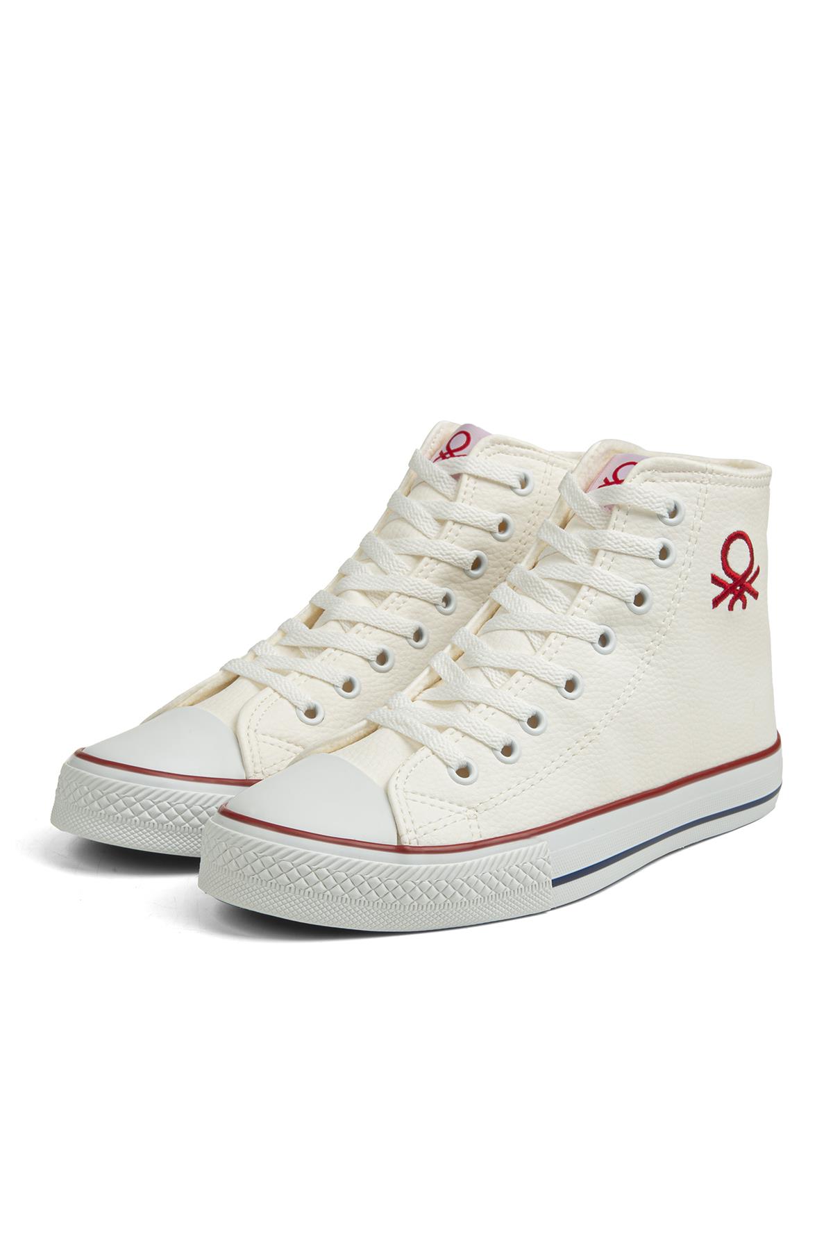 Benetton Benetton ® | BN-30751 - 3374 Beyaz - Erkek Spor Ayakkabı Sneaker | Flo Beyaz - 5. görsel