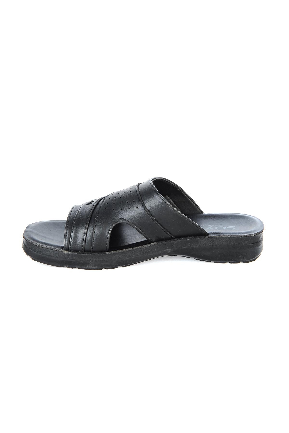 2546 Soylu Siyah Günlük Erkek Terlik - Görsel 3