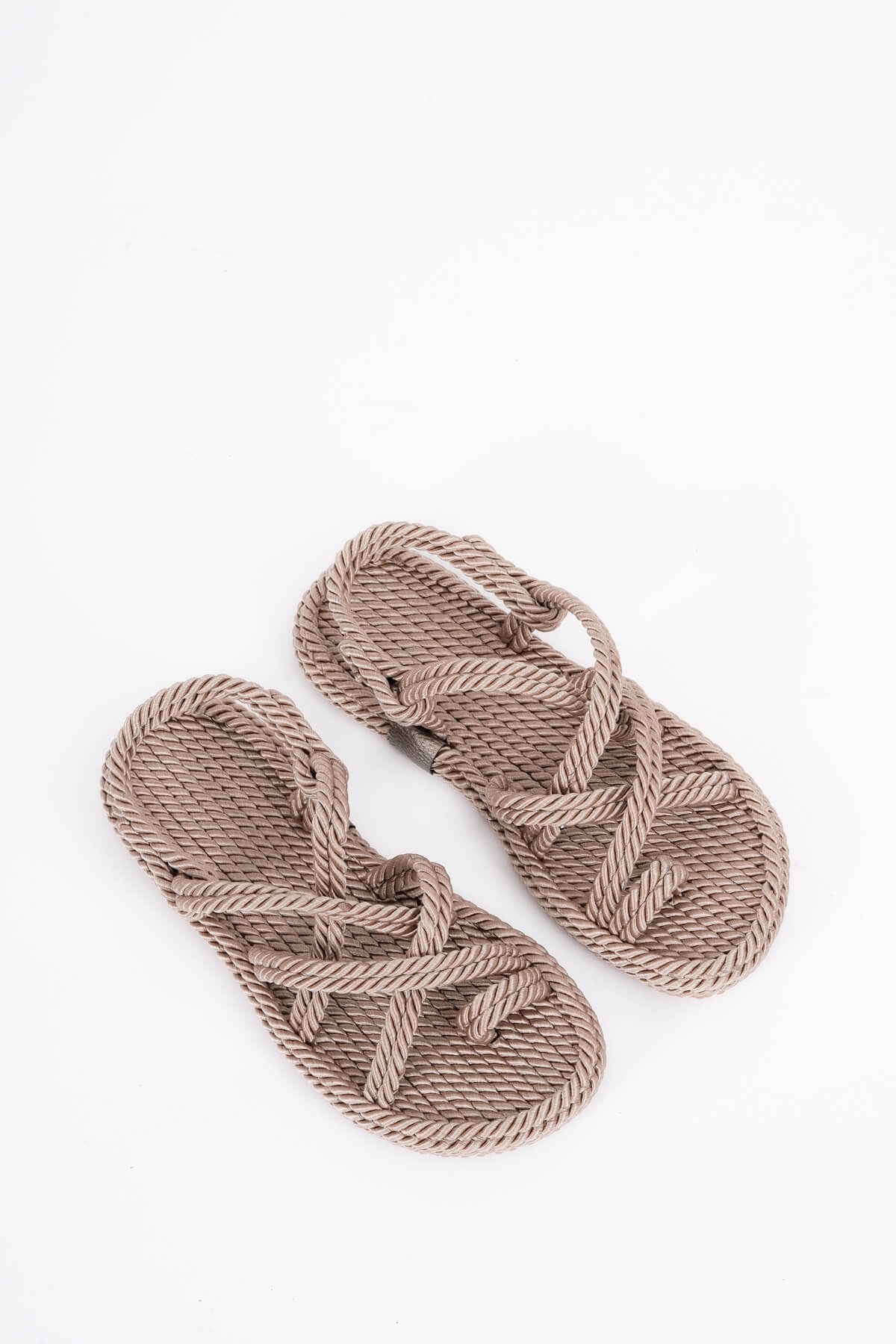 Rope Vizon Halat Sargılı Yazlık Sandalet - Görsel 5