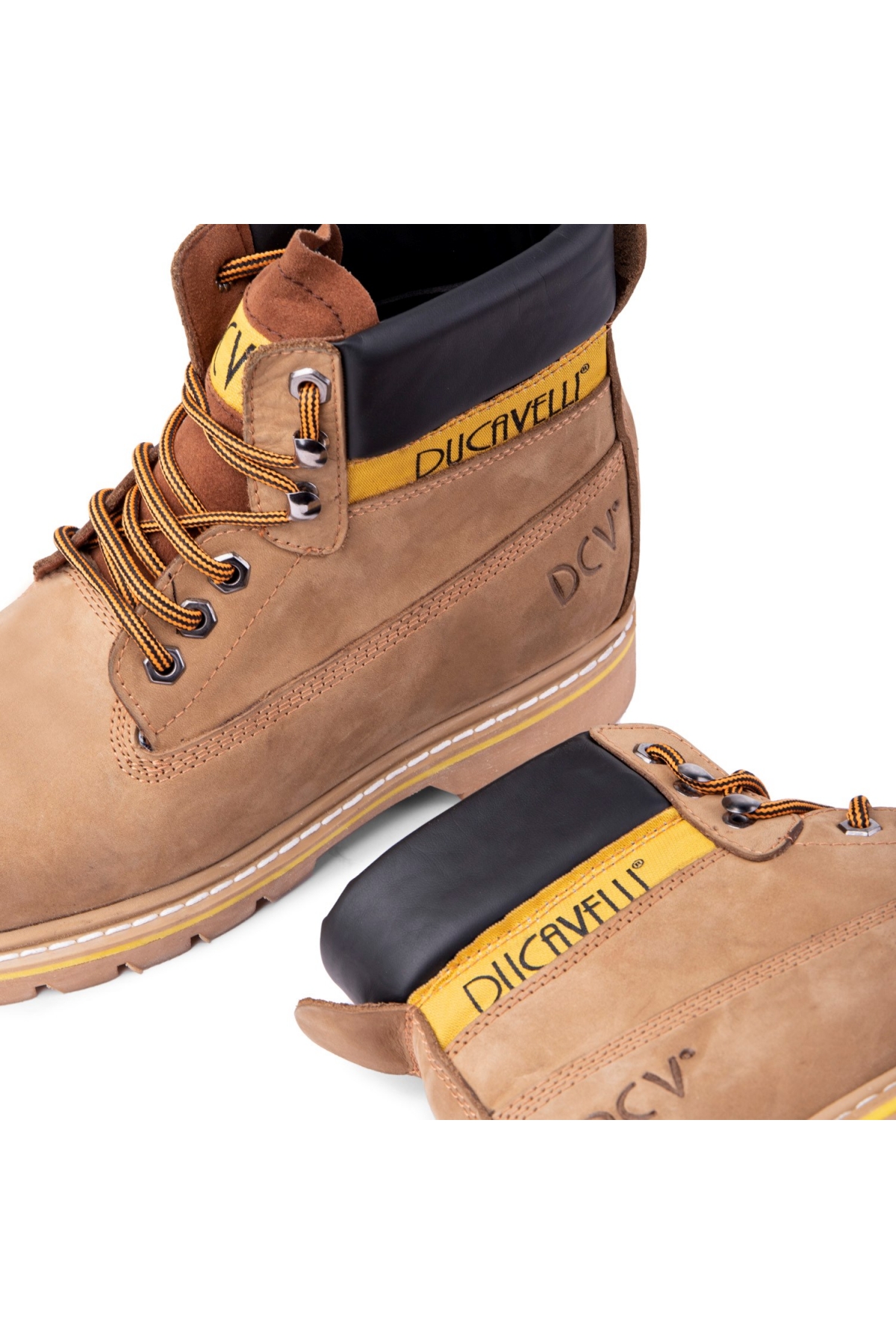 Desert Hakiki Deri Nubuk Bağcıklı Erkek Bot - Görsel 5