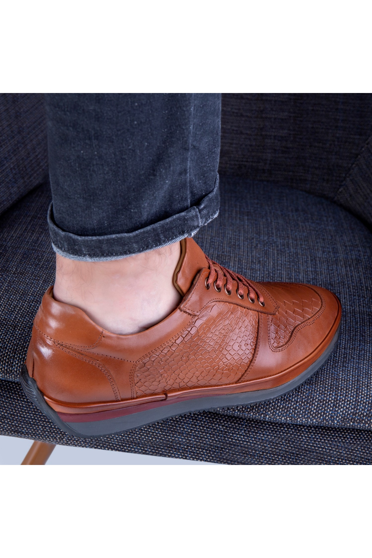 Muster Hakiki Deri Erkek Günlük Ayakkabı, İçi Kürklü Ayakkabı, Kışlık Kürklü Ayakkabı - Görsel 6