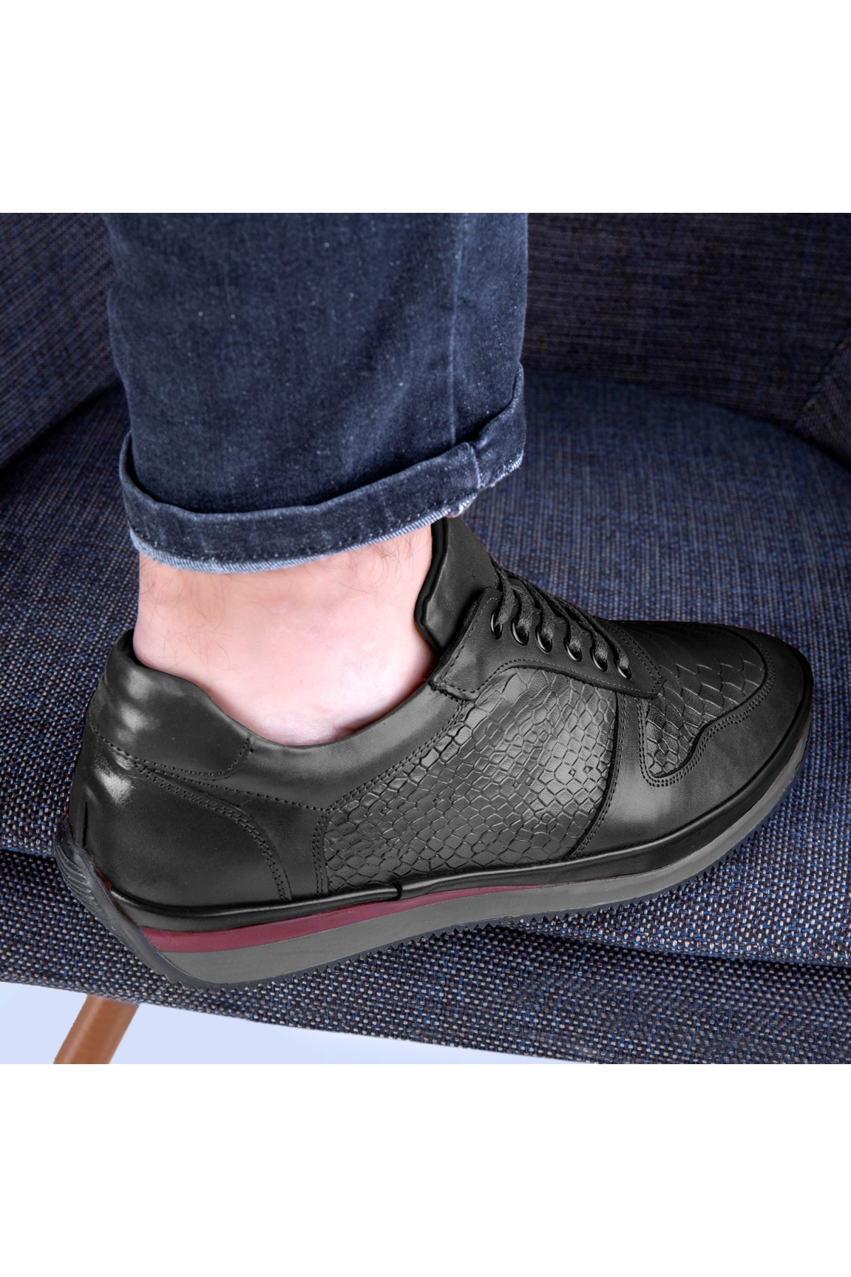 Muster Hakiki Deri Erkek Günlük Ayakkabı, İçi Kürklü Ayakkabı, Kışlık Kürklü Ayakkabı - Görsel 6