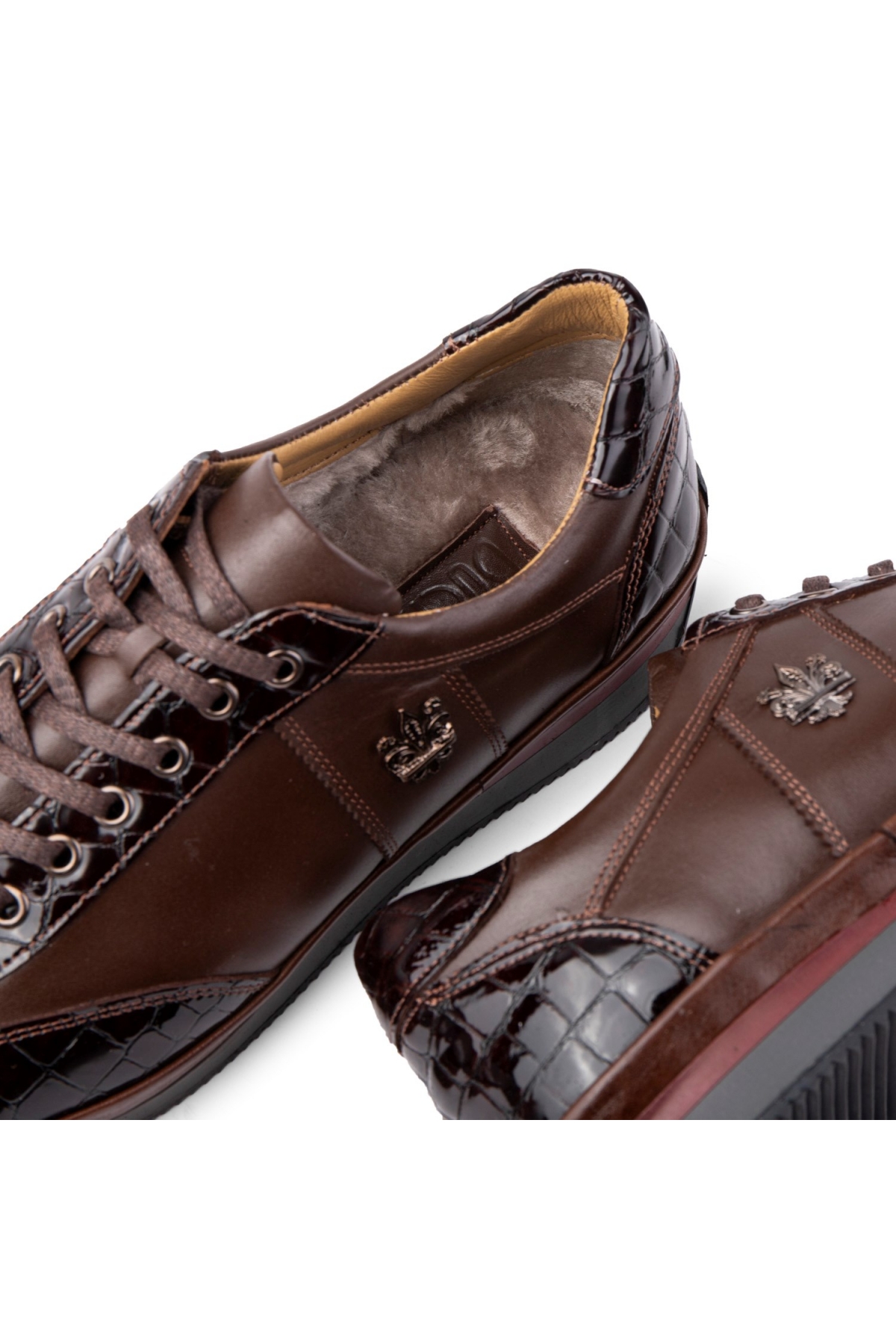 Blink Hakiki Deri Erkek Günlük Ayakkabı, İçi Kürklü Ayakkabı, Kışlık Kürklü Ayakkabı - Görsel 4