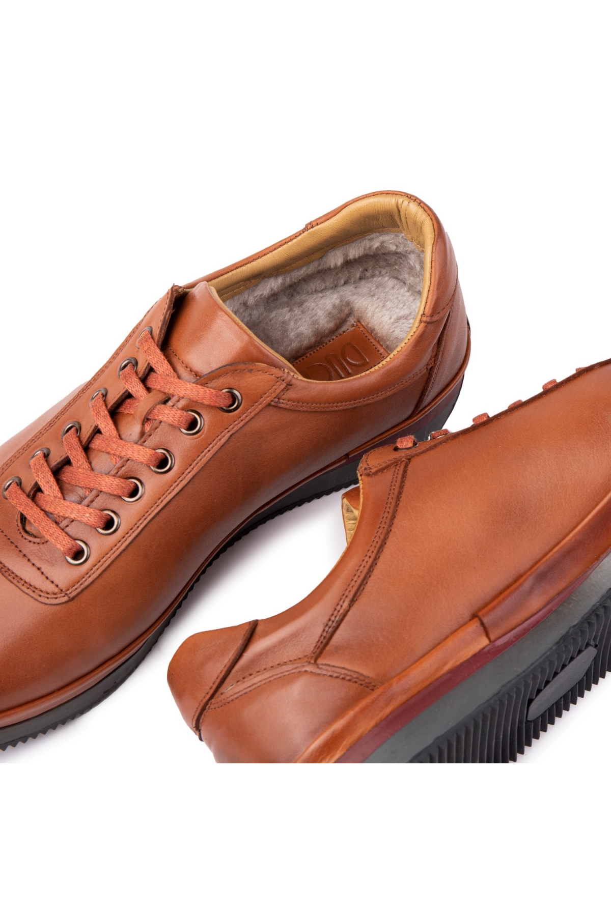 Semplici Hakiki Deri Erkek Günlük Ayakkabı, İçi Kürklü Ayakkabı, Kışlık Kürklü Ayakkabı - Görsel 4