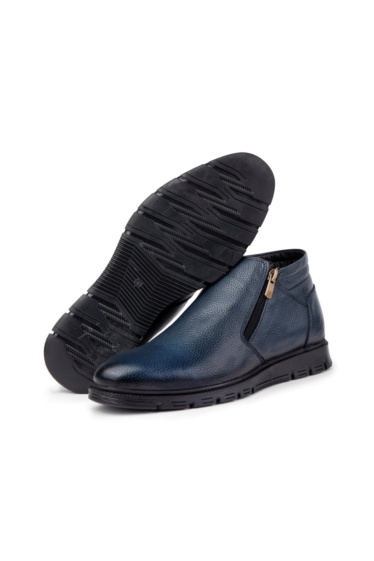 Moyna Hakiki Deri Kauçuk Taban Erkek Kürklü Bot, İçi Kürklü Bot - Görsel 3