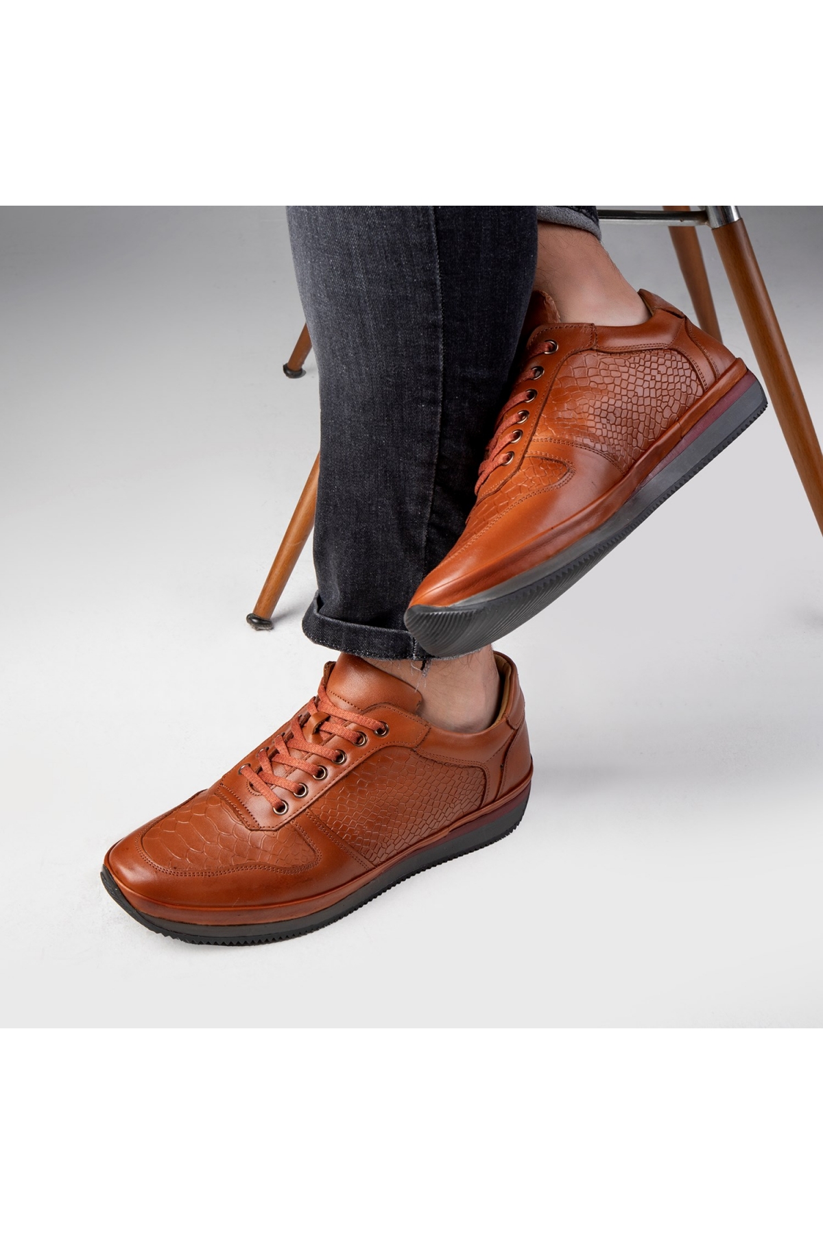 Muster Hakiki Deri Erkek Günlük Ayakkabı, İçi Kürklü Ayakkabı, Kışlık Kürklü Ayakkabı - Görsel 2