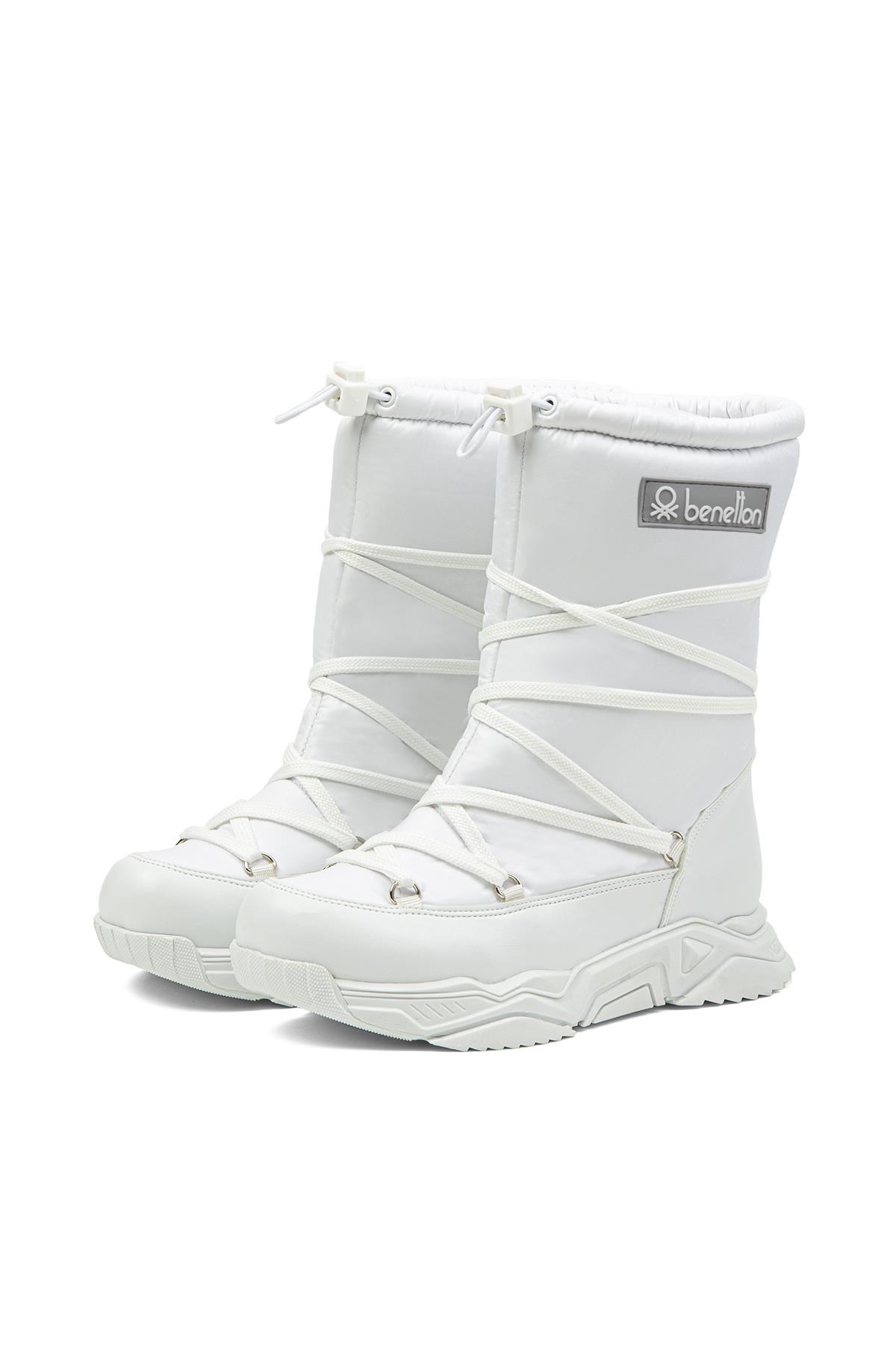 ® | BN-30392 - 3256 Beyaz - Kadın Bot - Görsel 4