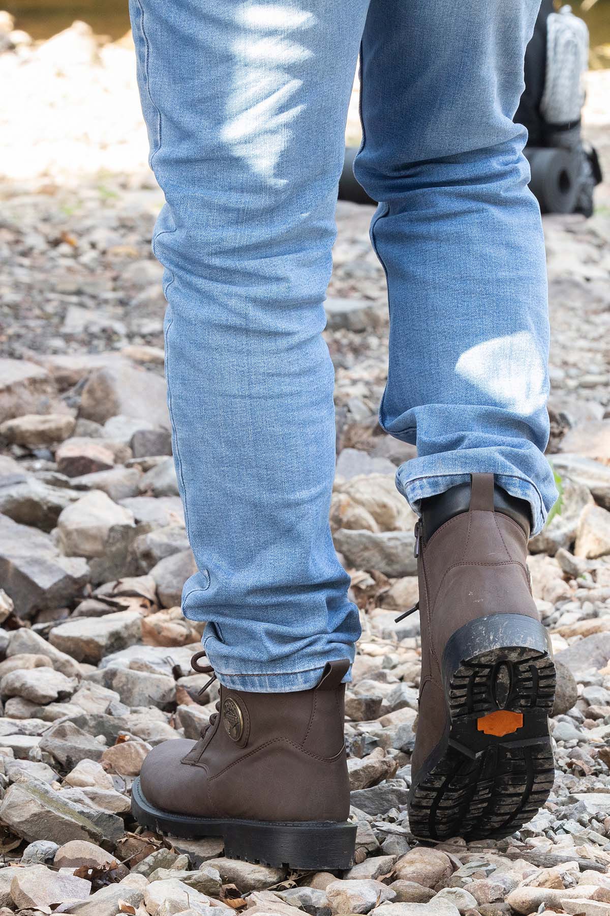 Su Geçirmez Kürklü Kışlık Fermuarlı Bot Kauçuk Taban Sağlam Outdoor Garantili Ürün Kahverengi - Görsel 4