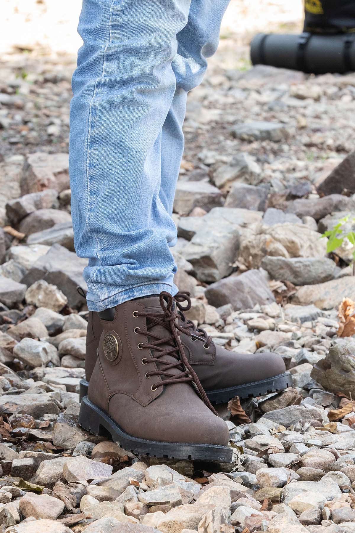 Su Geçirmez Kürklü Kışlık Fermuarlı Bot Kauçuk Taban Sağlam Outdoor Garantili Ürün Kahverengi - Görsel 7