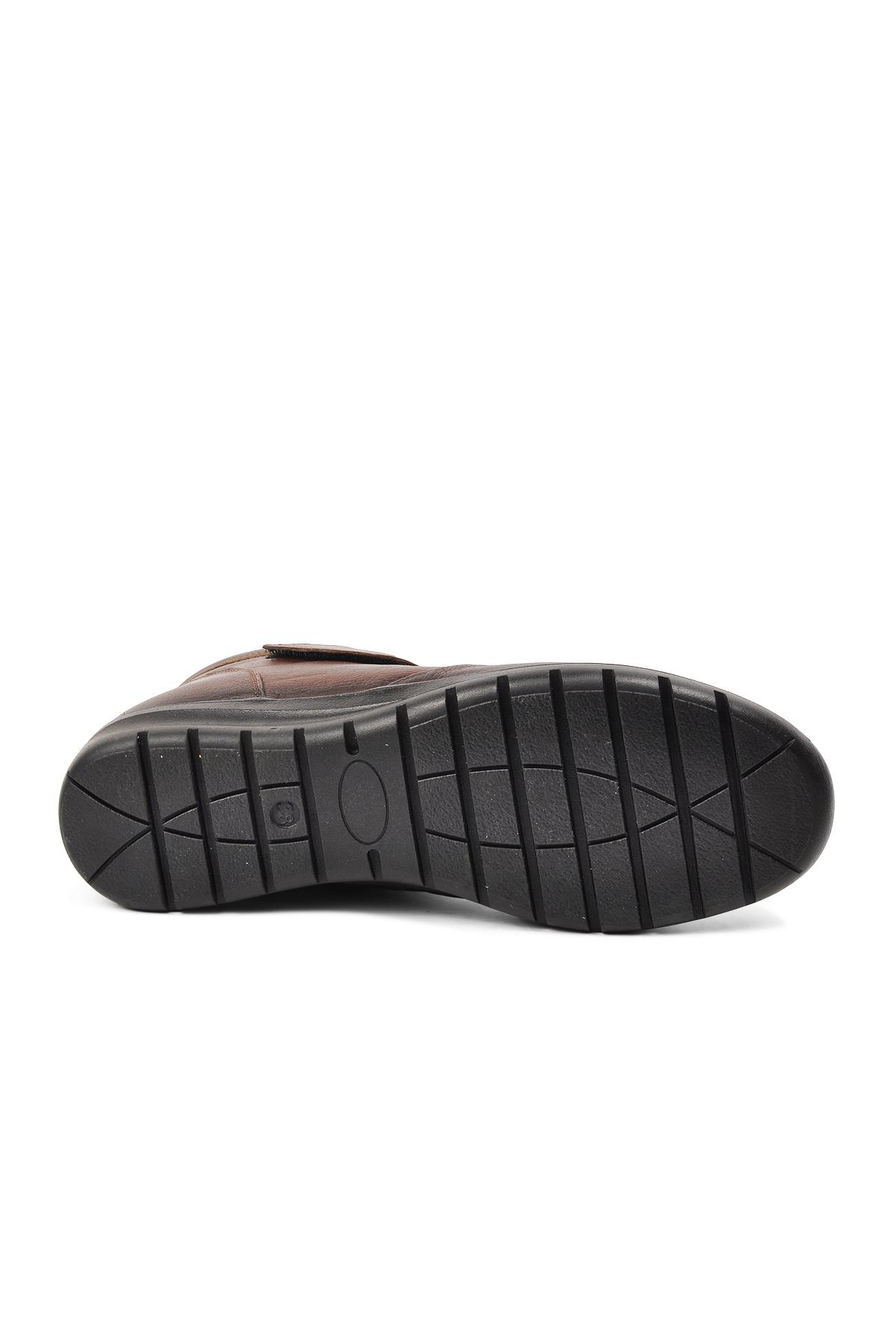 7118 Kahve Kadın Hakiki Deri Bot - Görsel 4